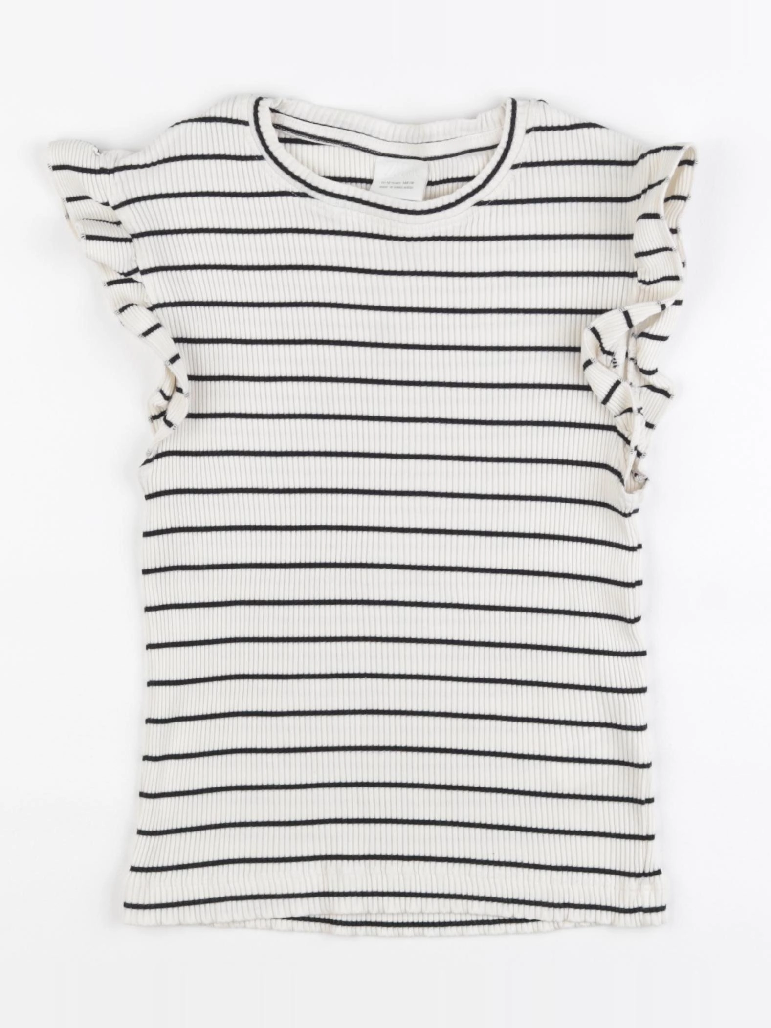 Zara - tee-shirt beige, bleu - 11/12 ans