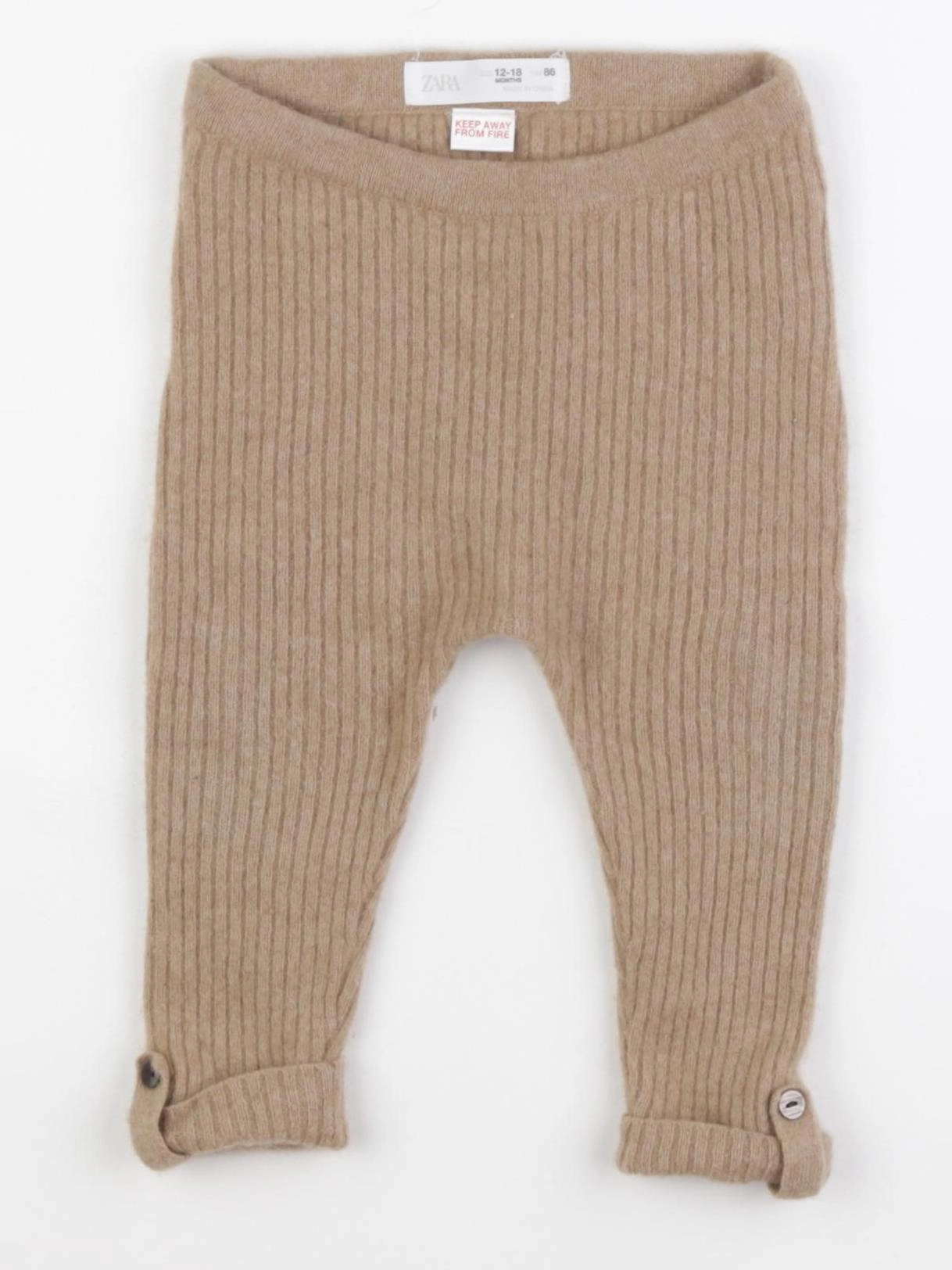 Zara - legging marron - 12/18 mois