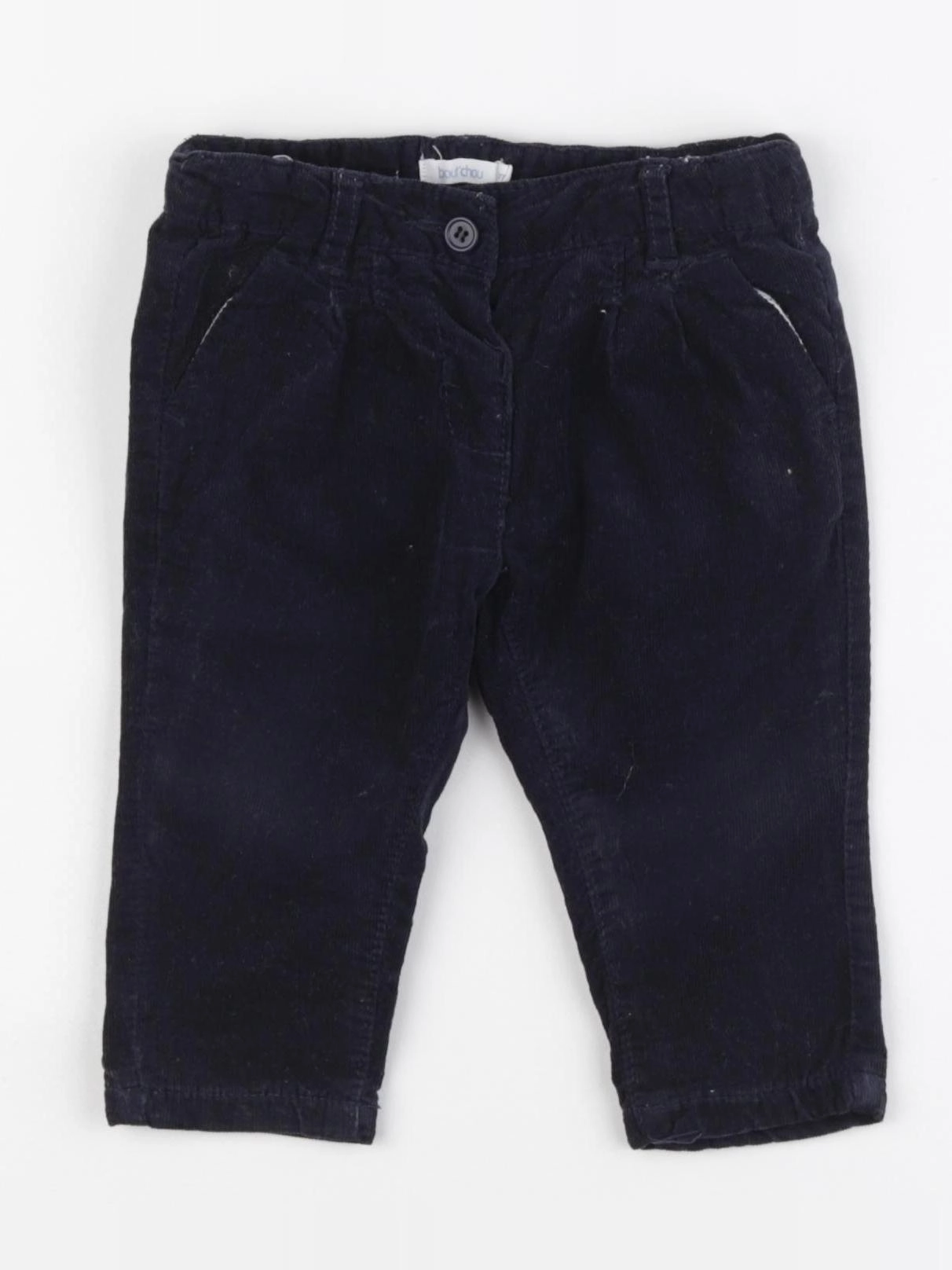 Boutchou - pantalon doublé bleu - 6 mois