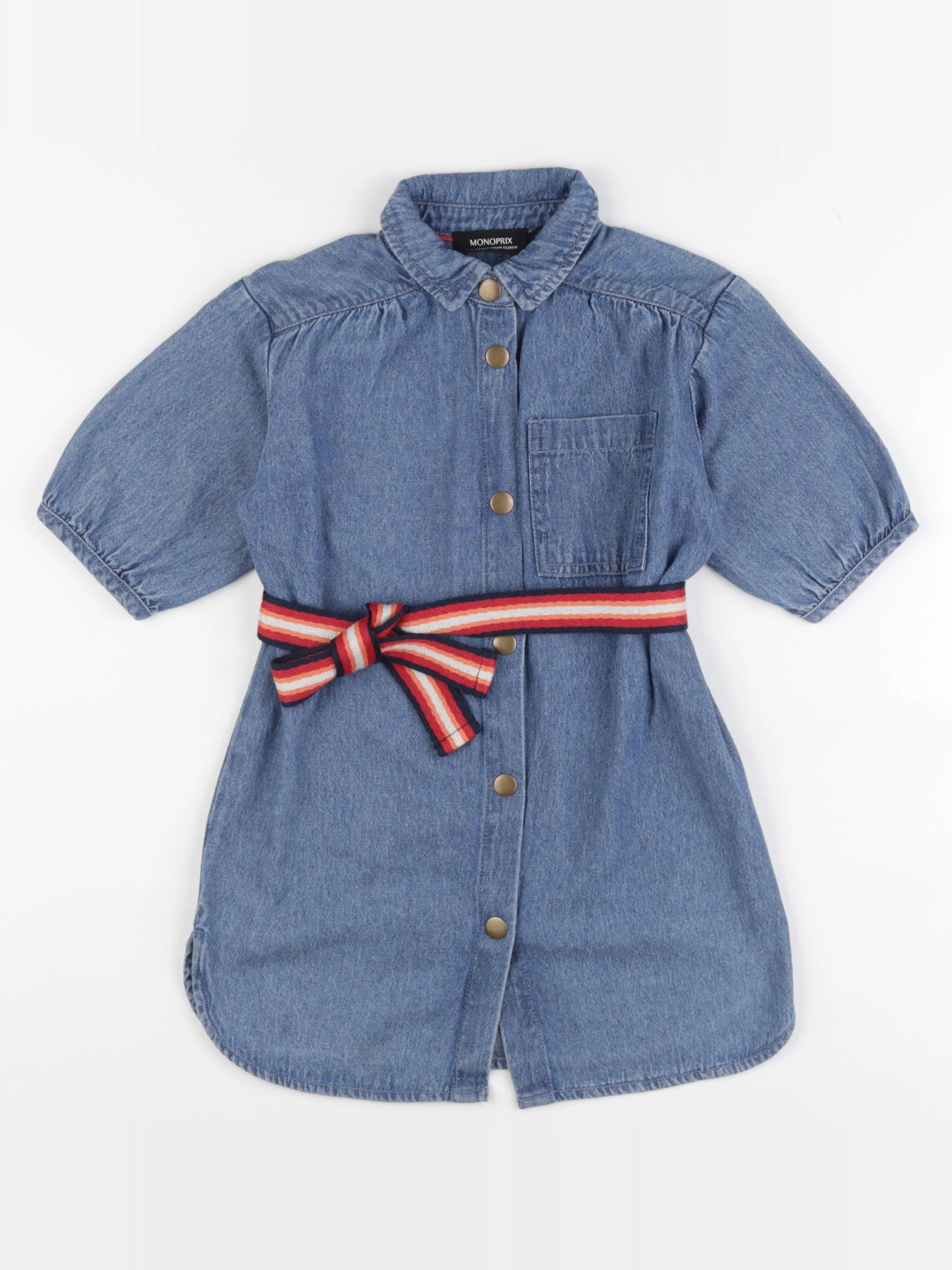 Monoprix - robe bleu - 4 ans