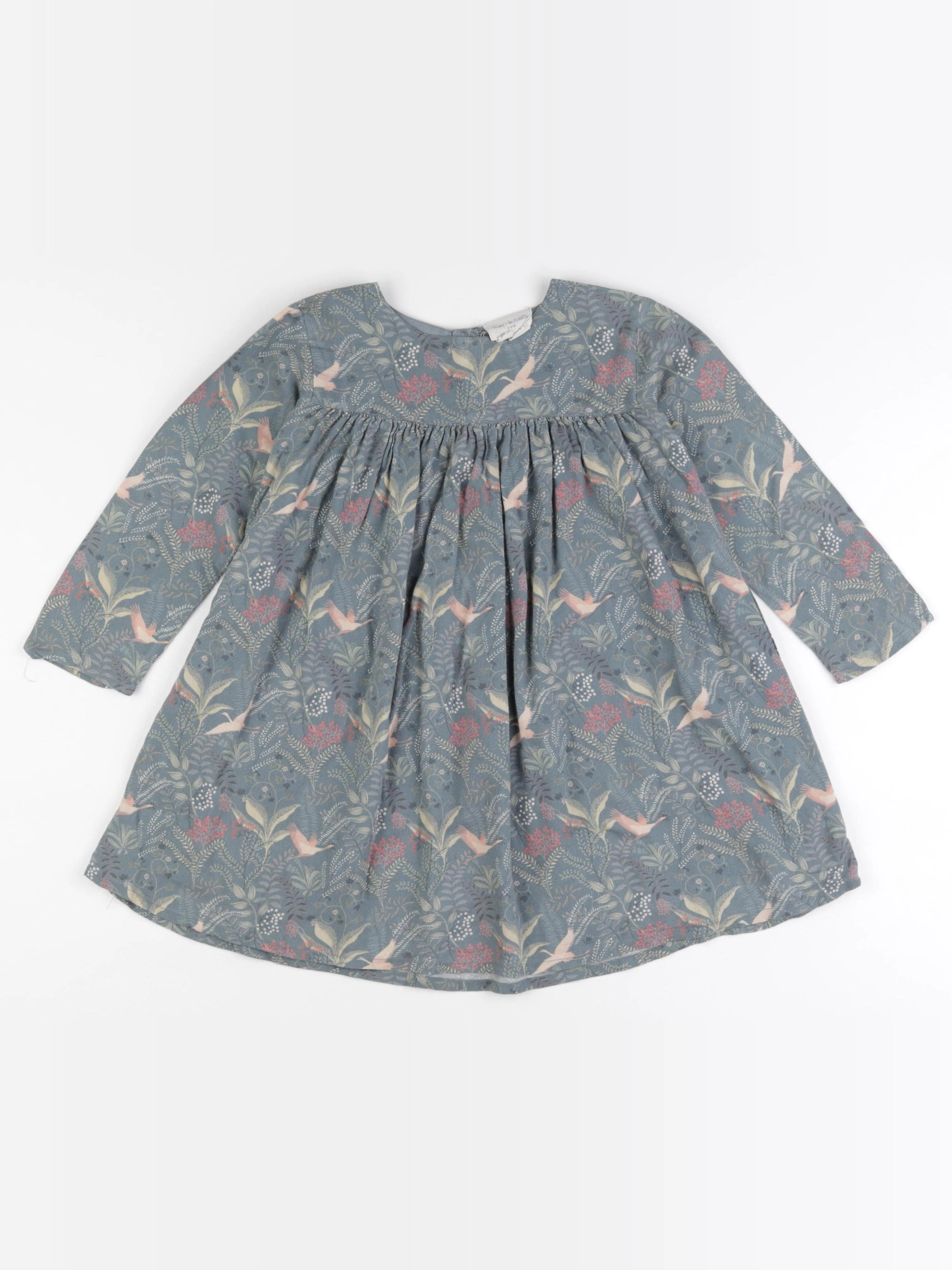 Arsène et les pipelettes - robe vert - 36 mois