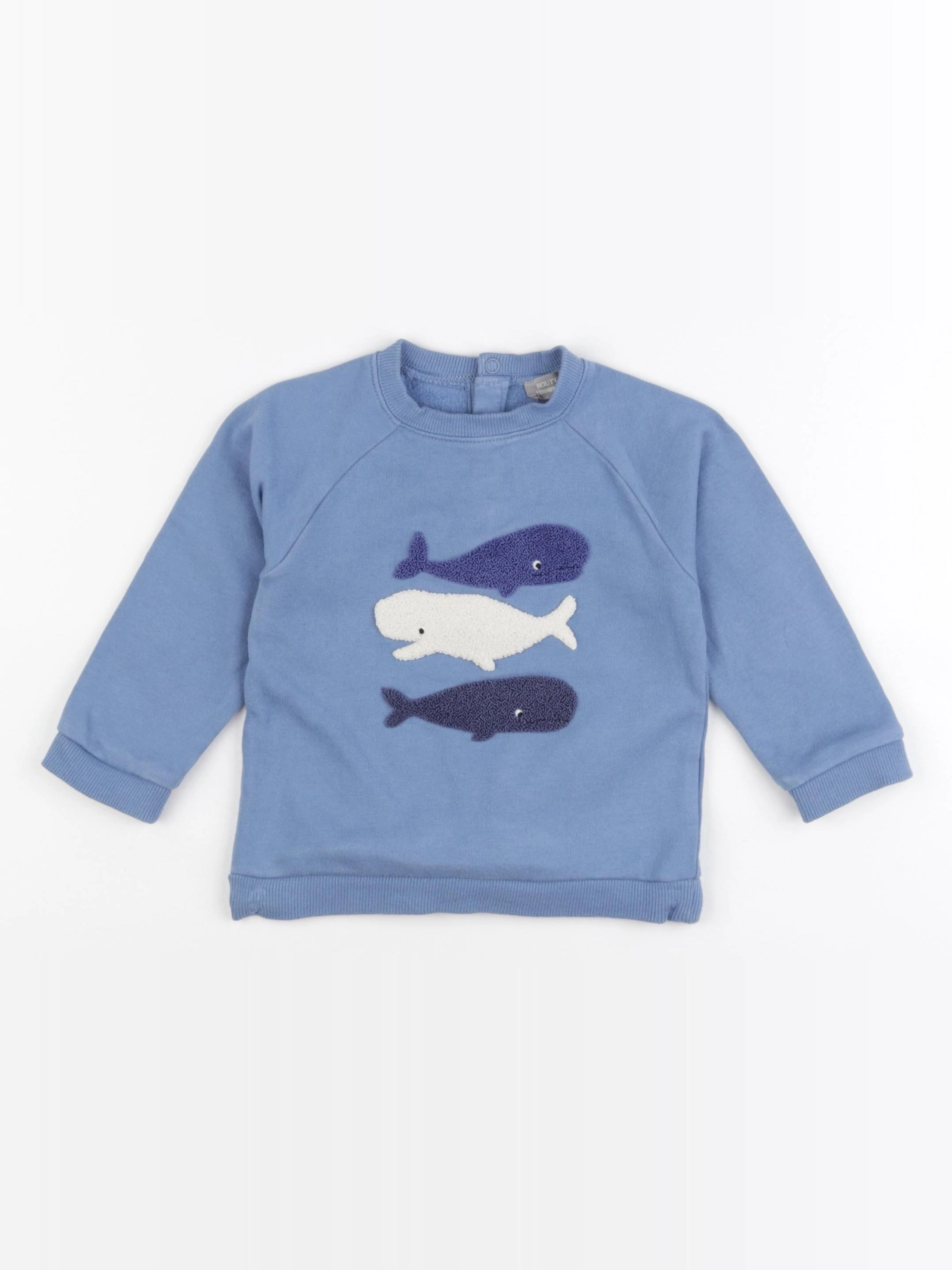 Boutchou - sweat bleu - 36 mois