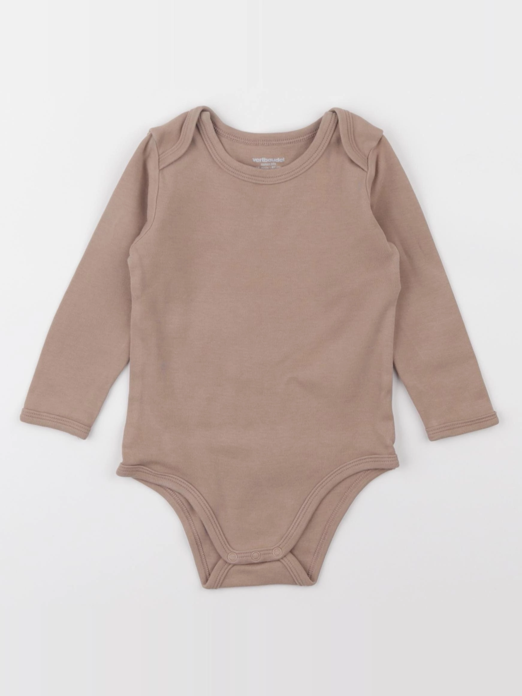 Vertbaudet - body marron - 18 mois