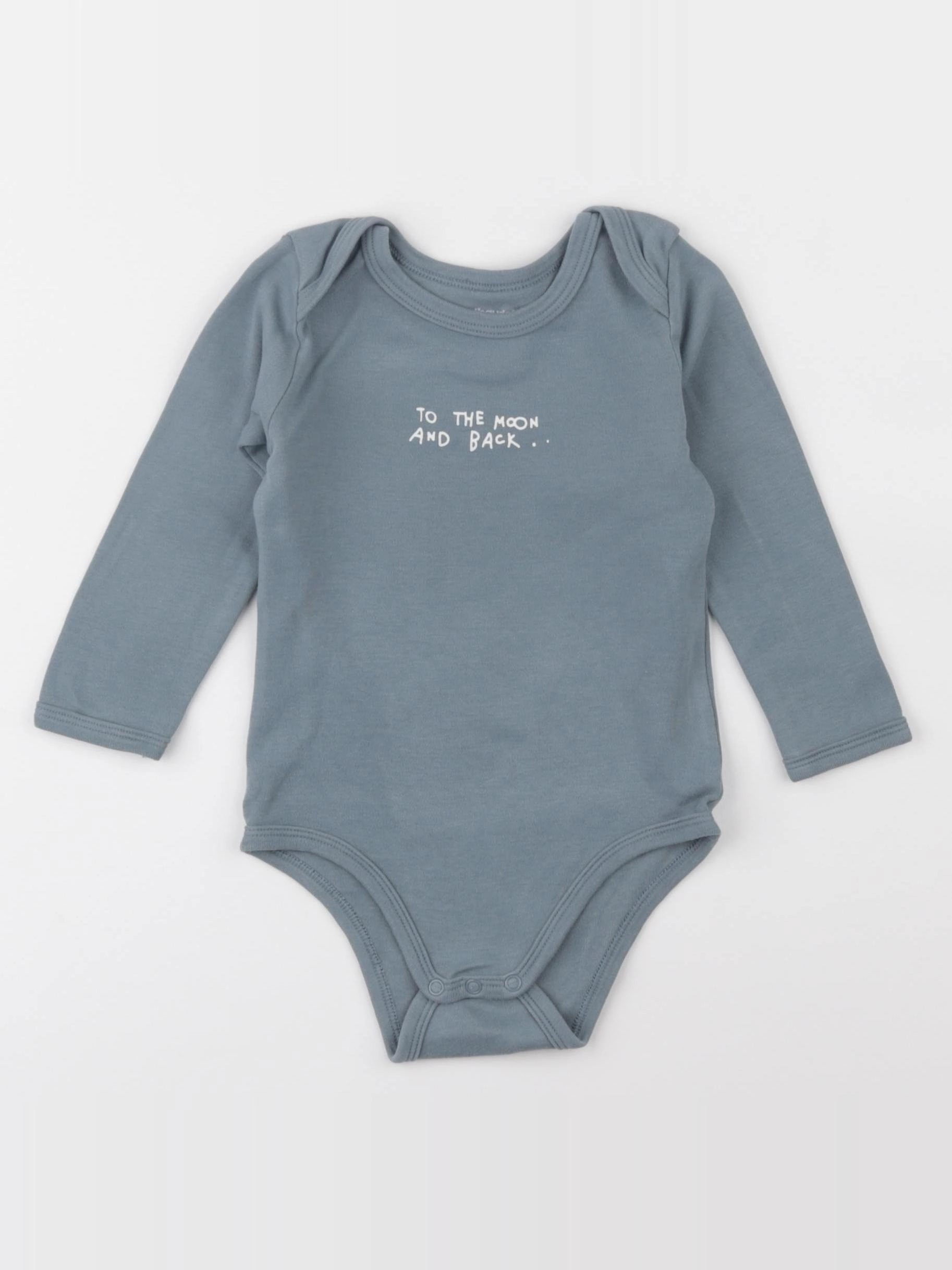 Vertbaudet - body bleu - 18 mois