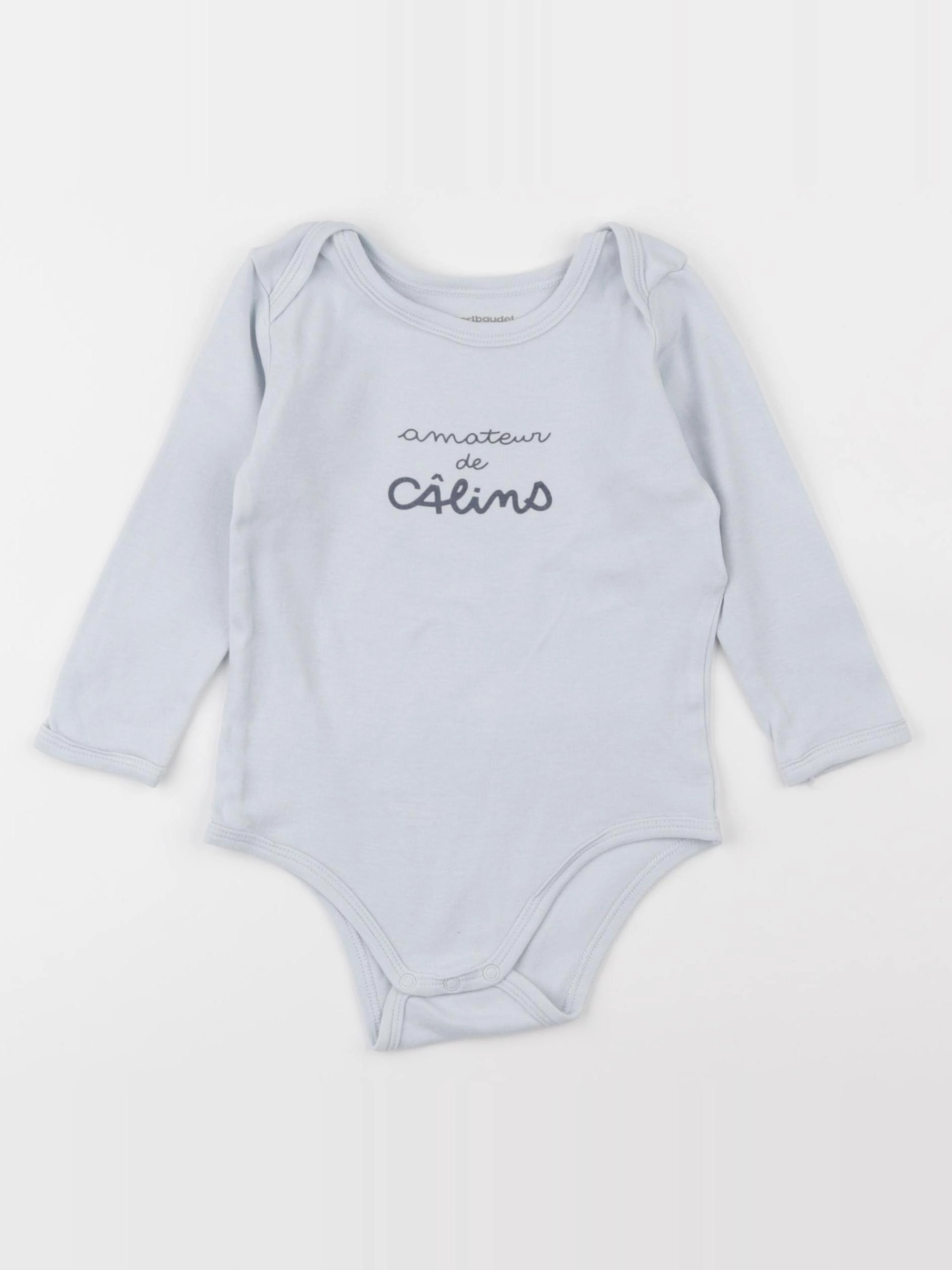 Vertbaudet - body bleu - 18 mois