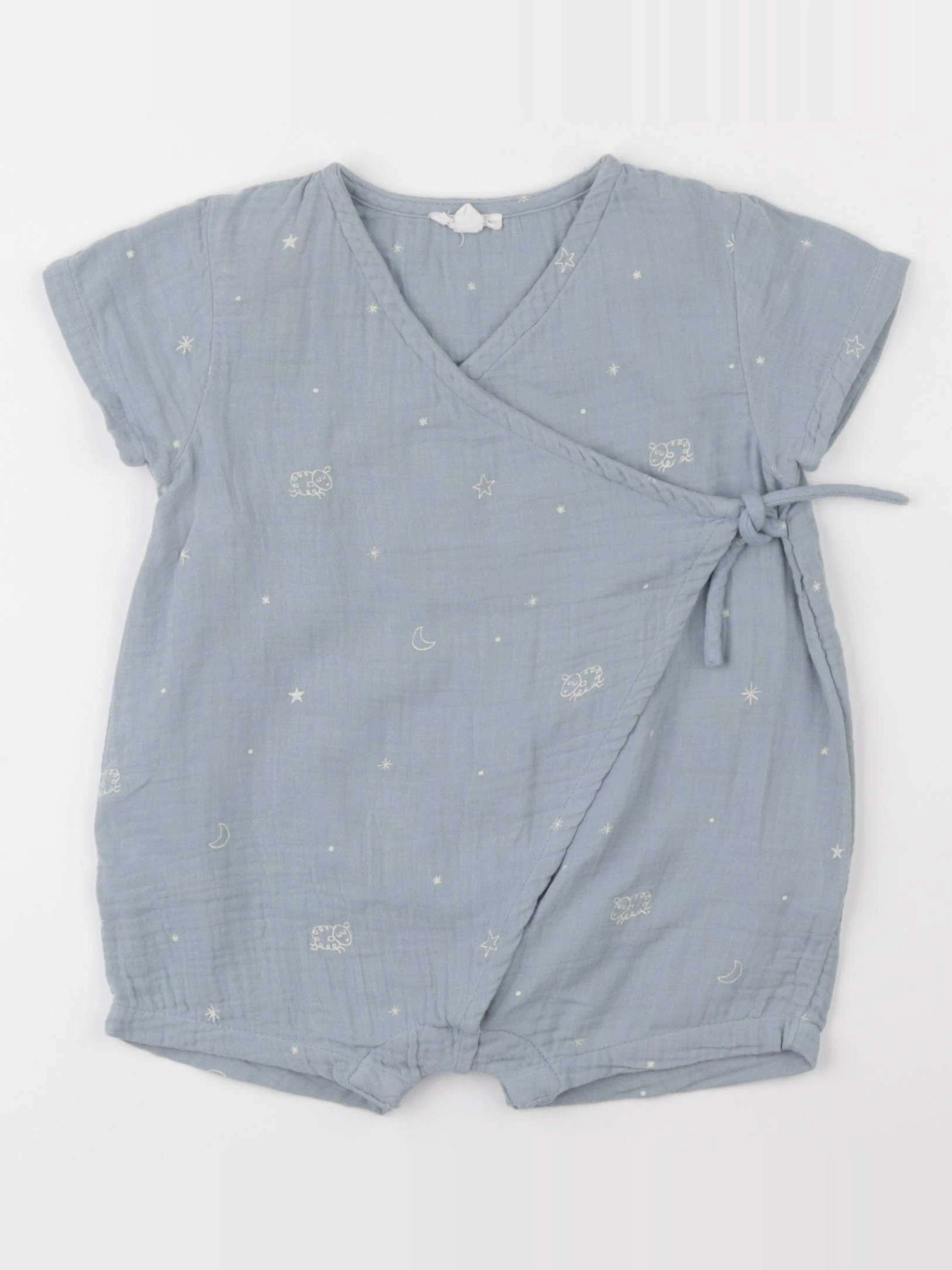 Vertbaudet - combinaison bleu - 12 mois