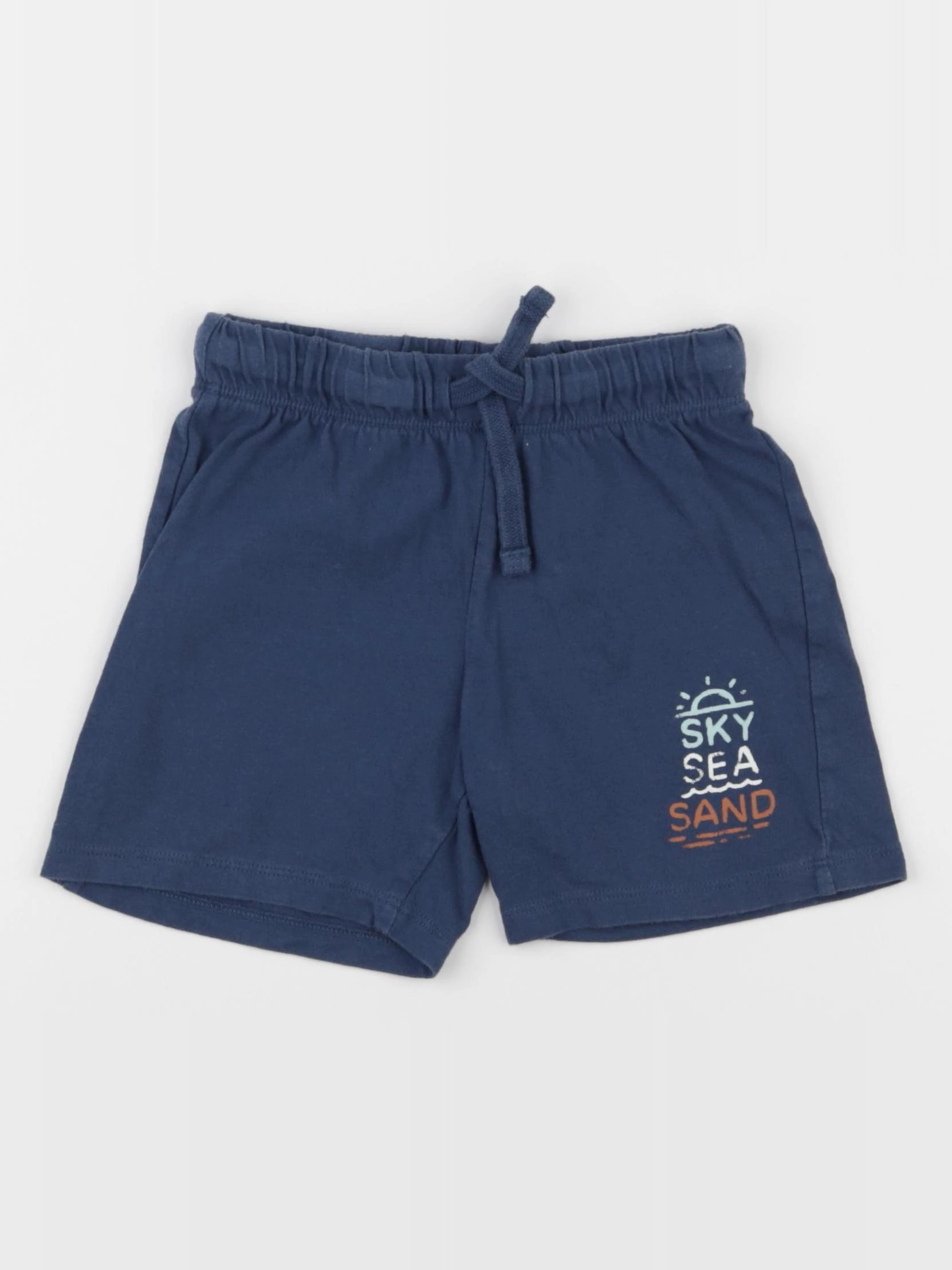H&M - short bleu - 2/3 ans