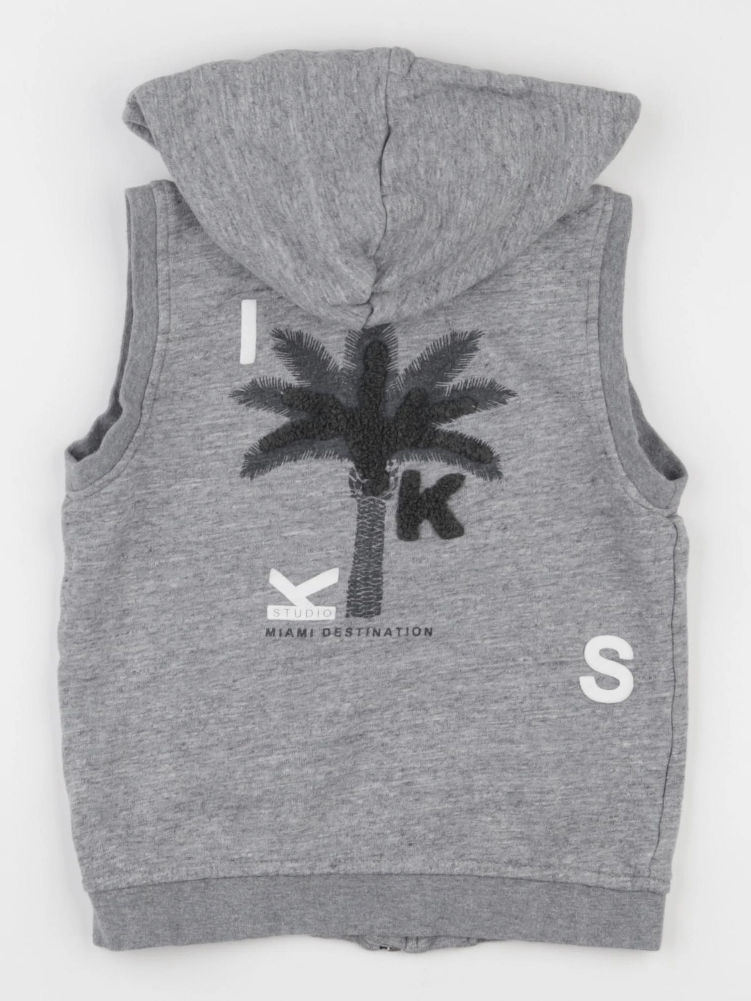 IKKS - gilet imprimé au dos gris - 3 ans