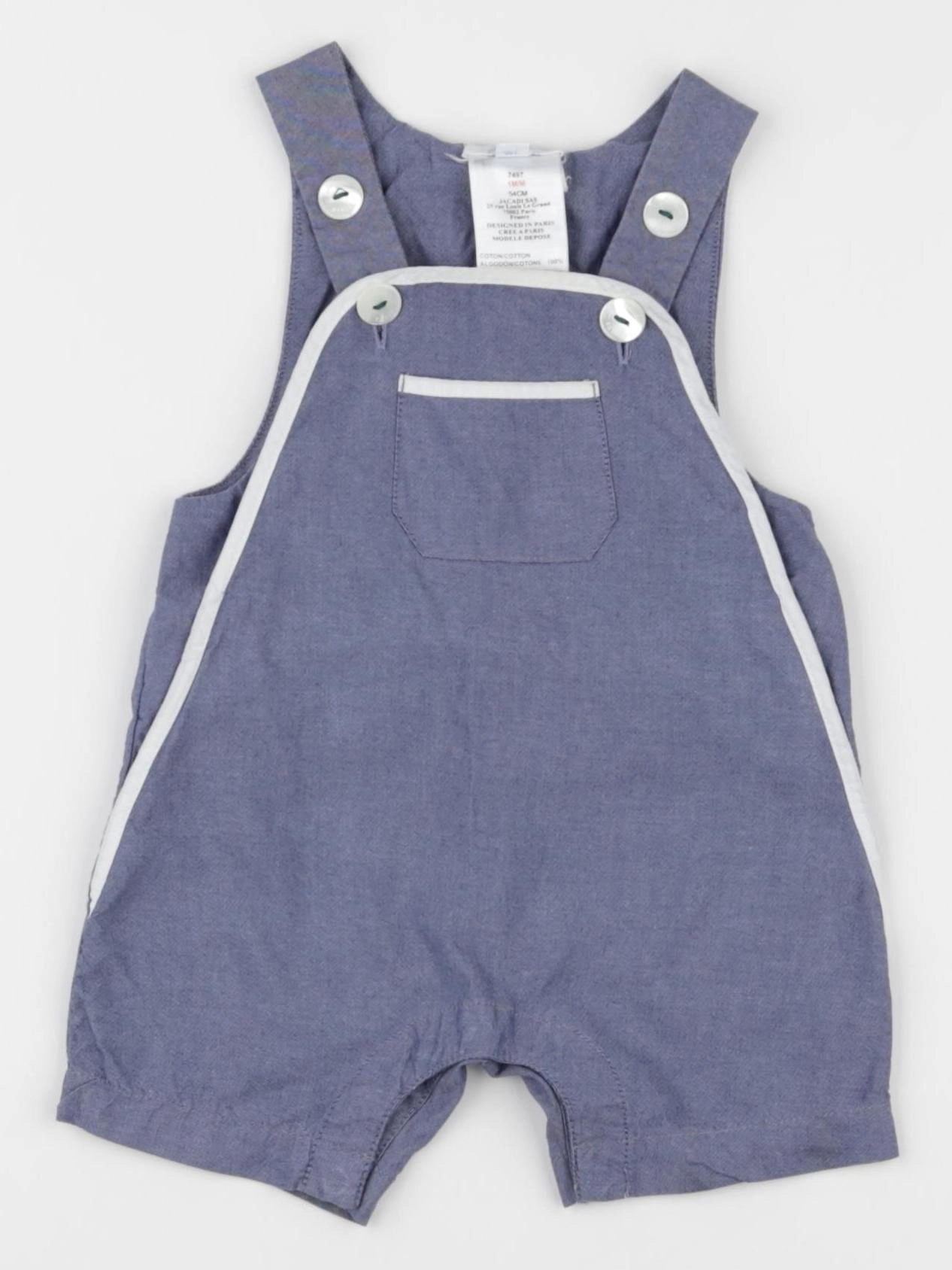 Jacadi - salopette bleu - 1 mois