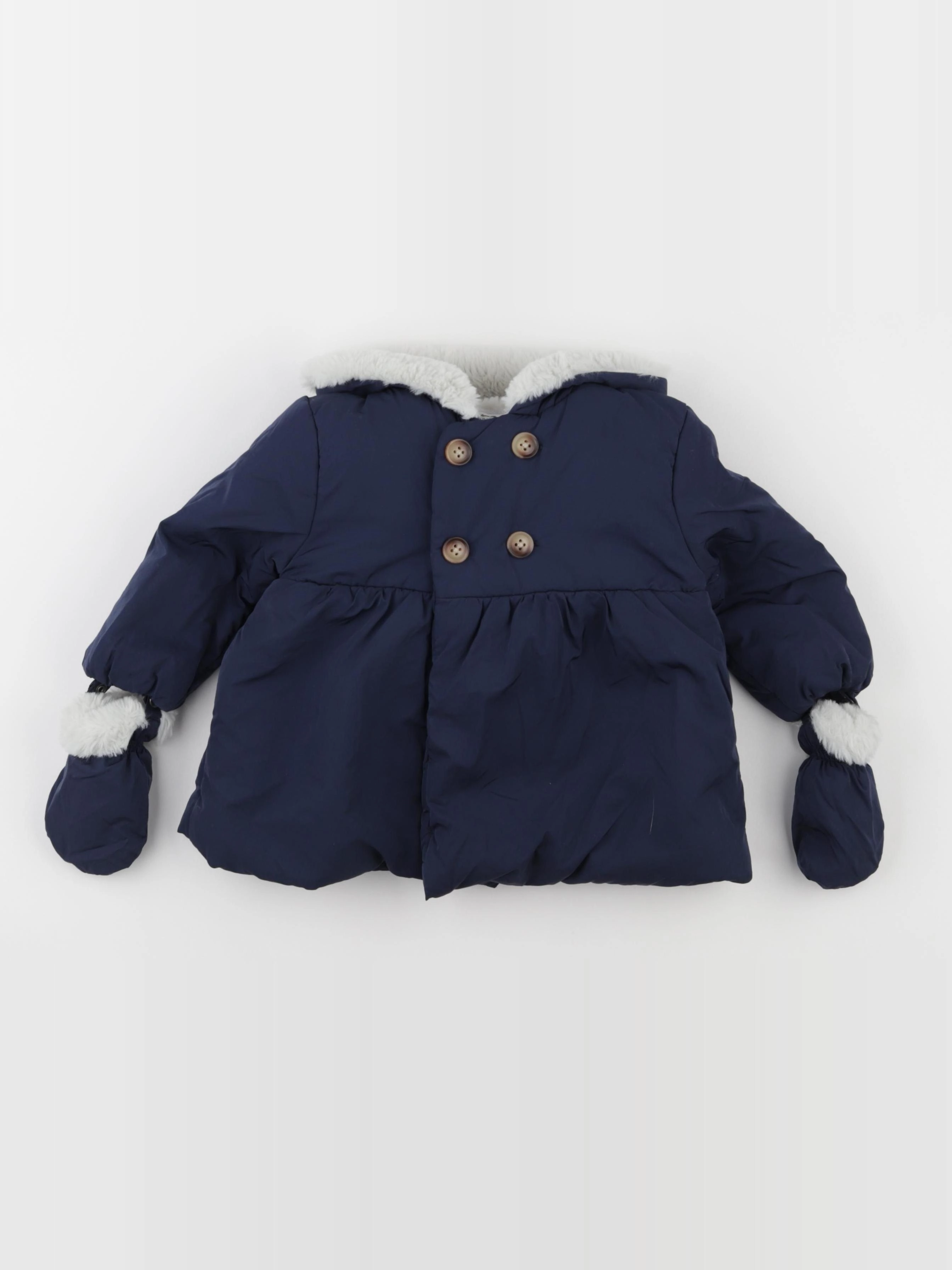 Cyrillus - parka bleu - 18 mois