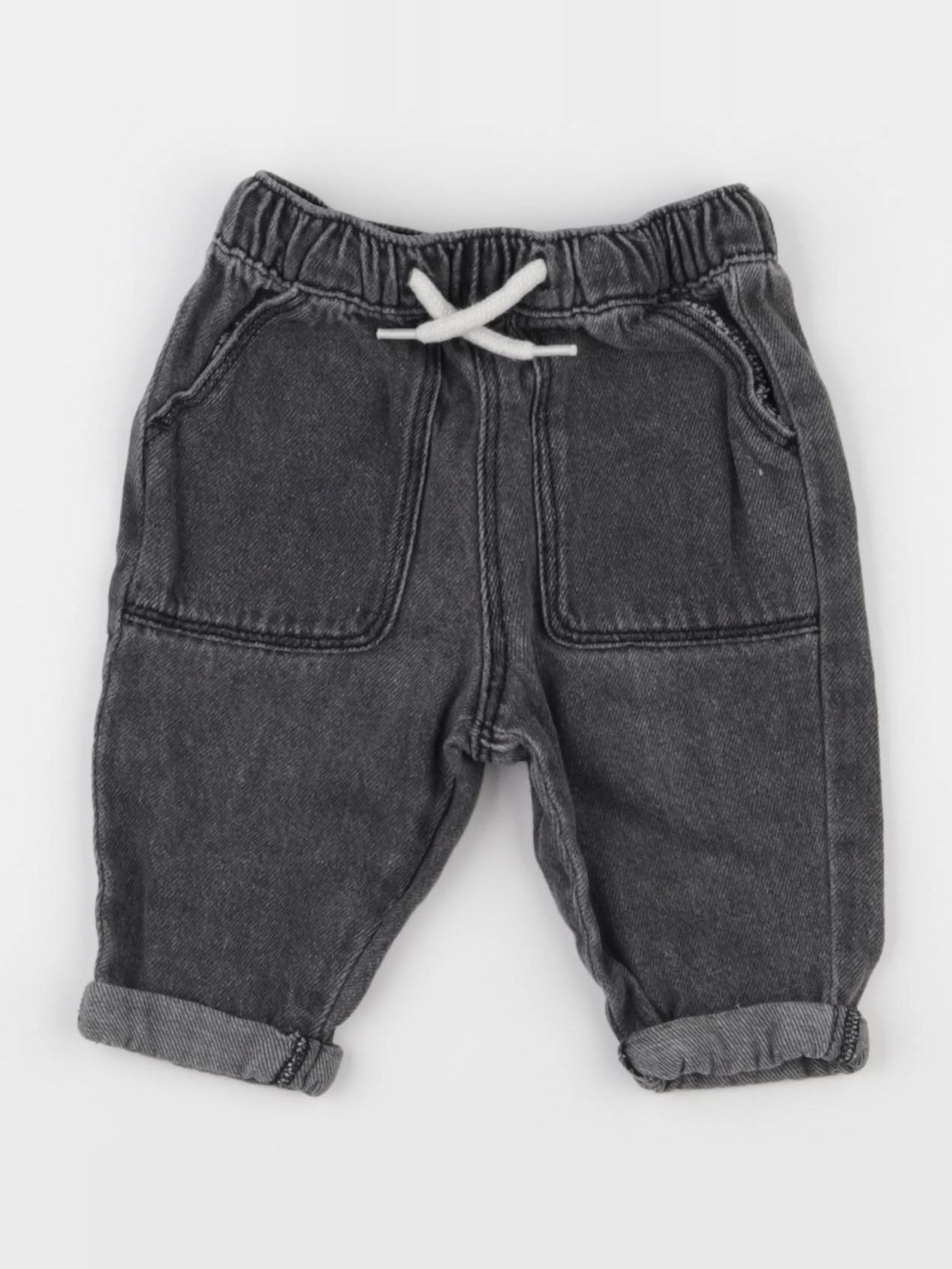 Vertbaudet - jean gris - 3 mois