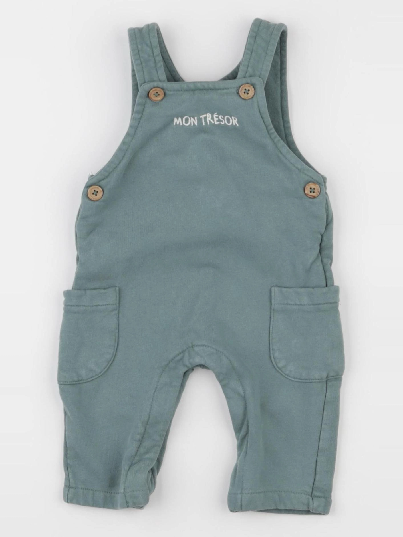 Vertbaudet - salopette bleu - 3 mois