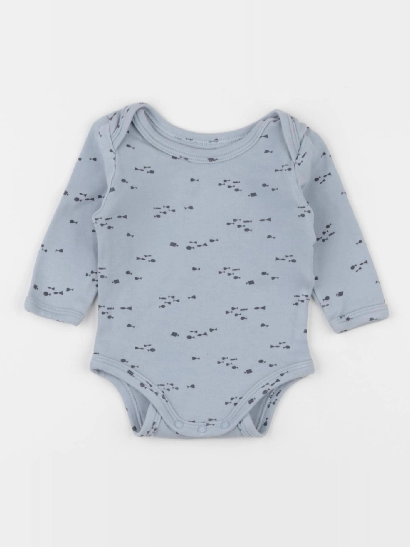 Vertbaudet - body bleu - 3 mois