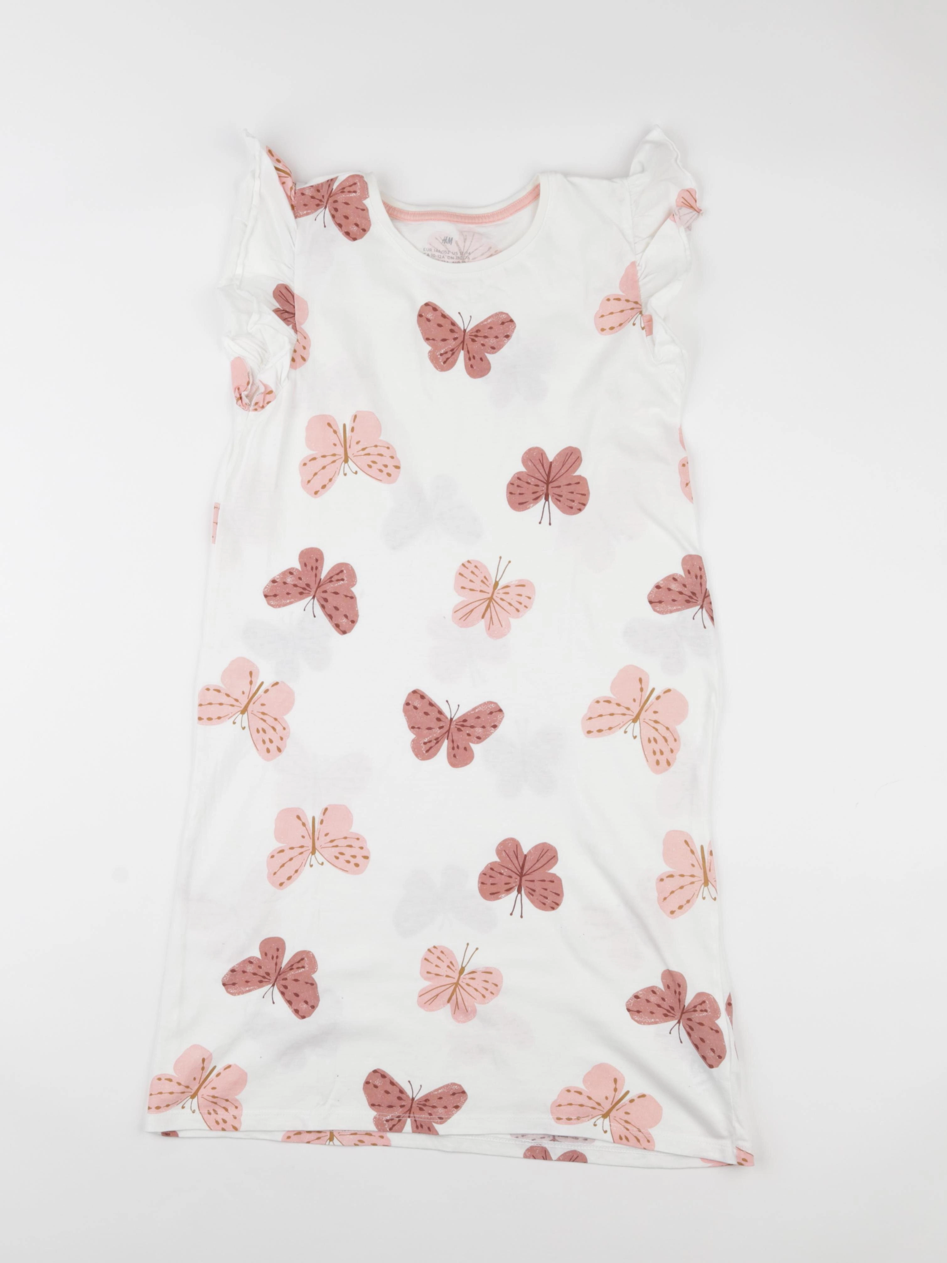 H&M - chemise de nuit coton blanc - 12/14 ans