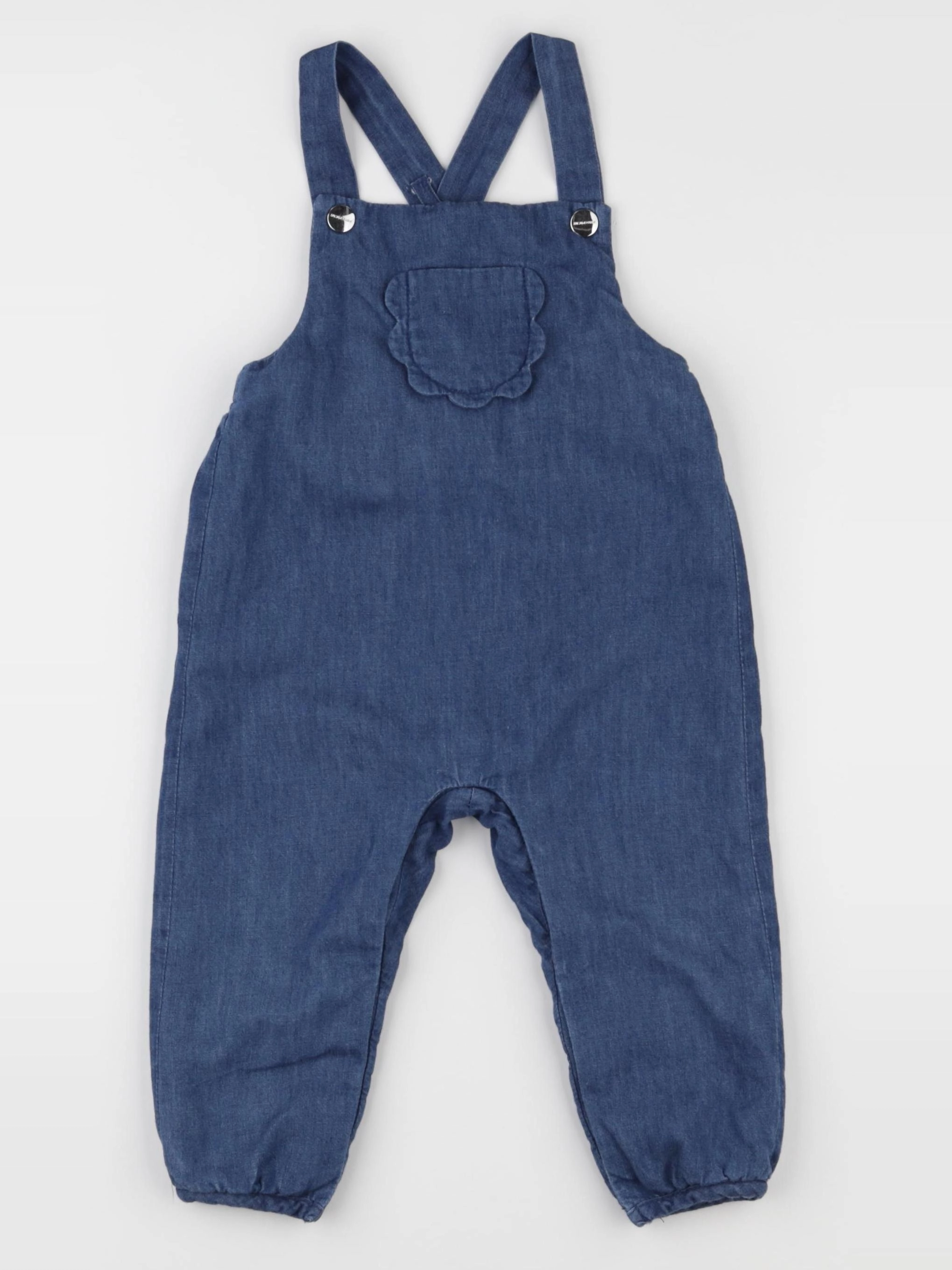 Jacadi - salopette doublé bleu - 18 mois