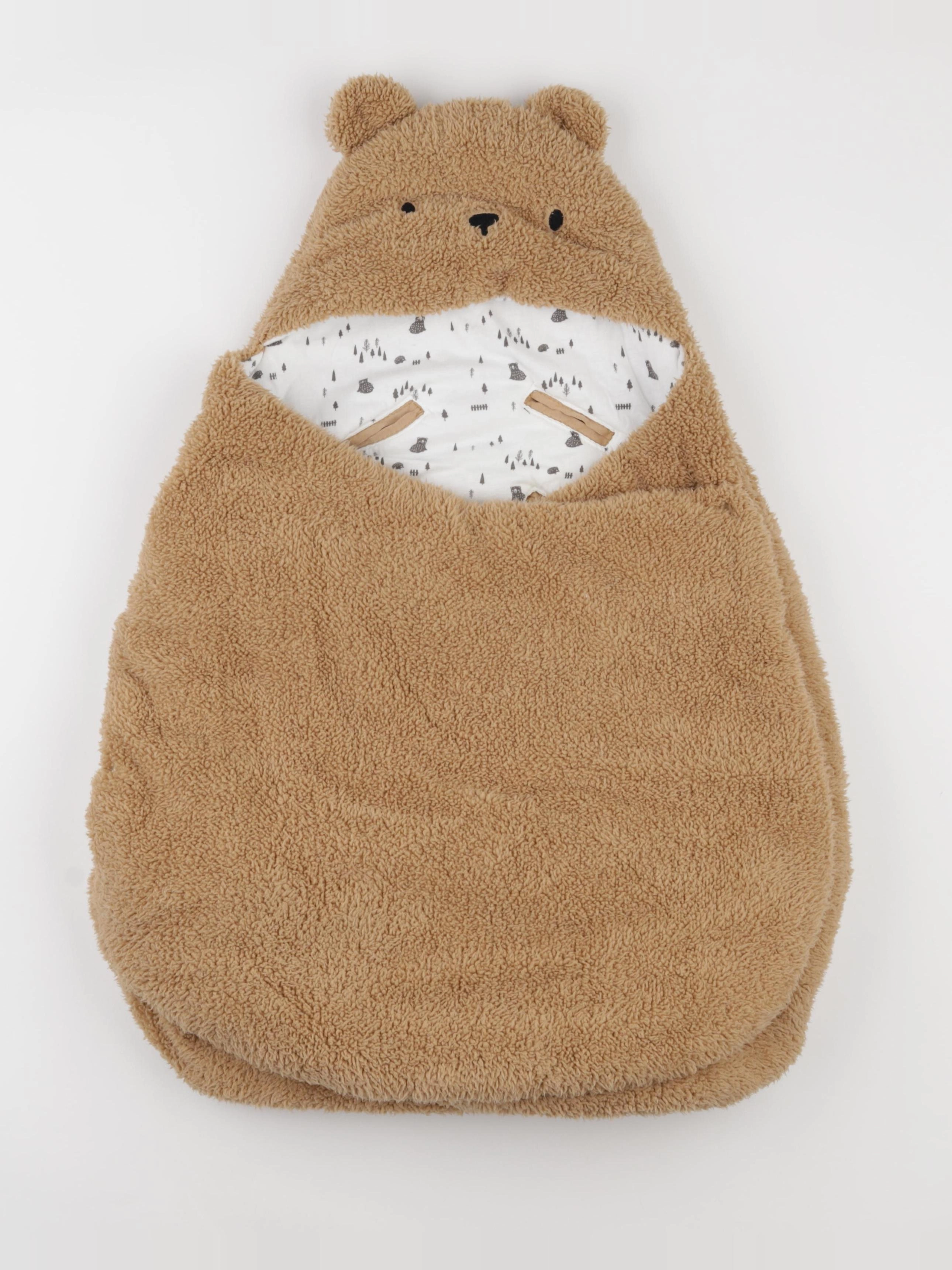 Vertbaudet - nid d'ange marron - 0/6 mois