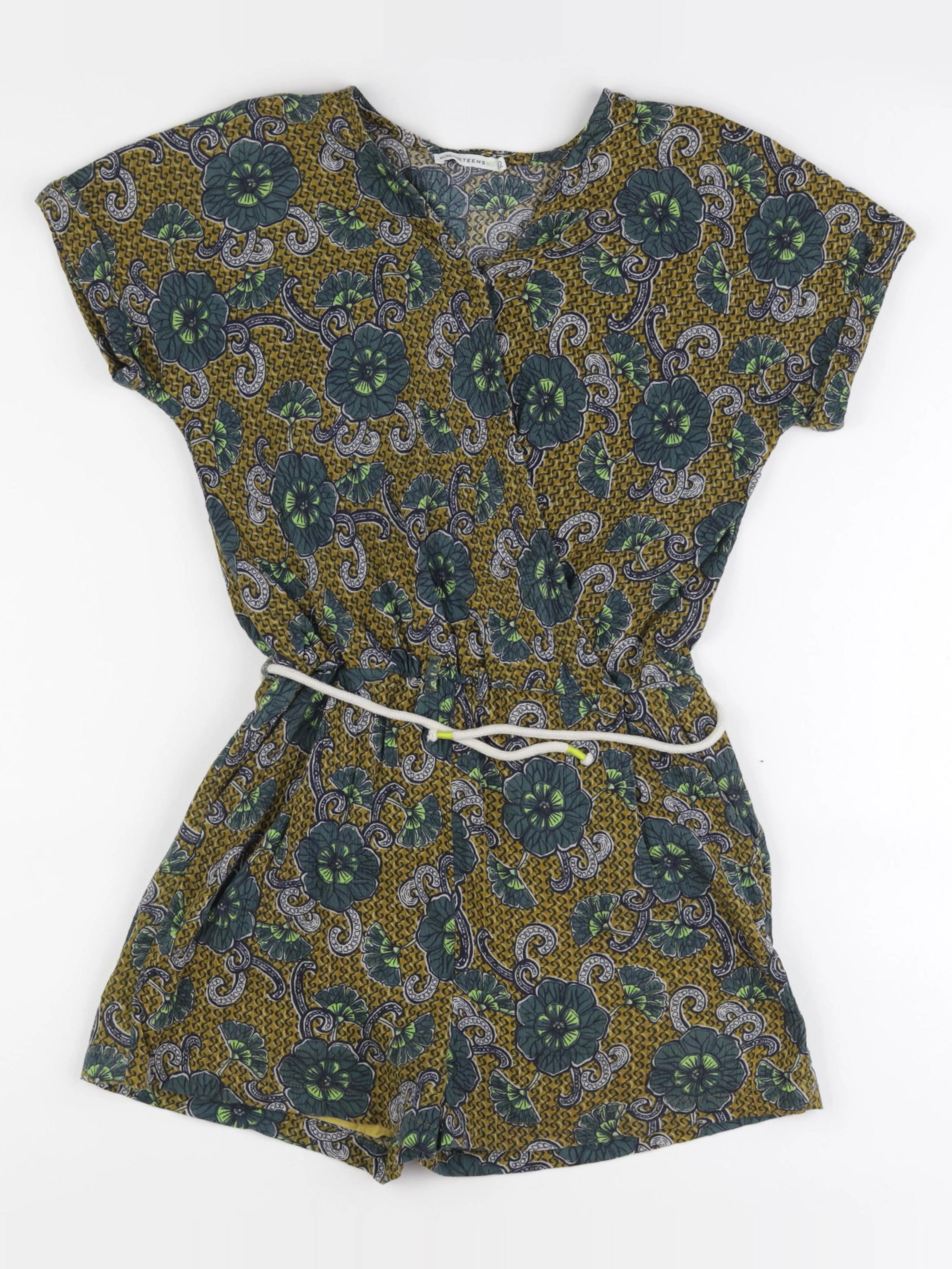 Monoprix - combinaison vert, marron - 12 ans