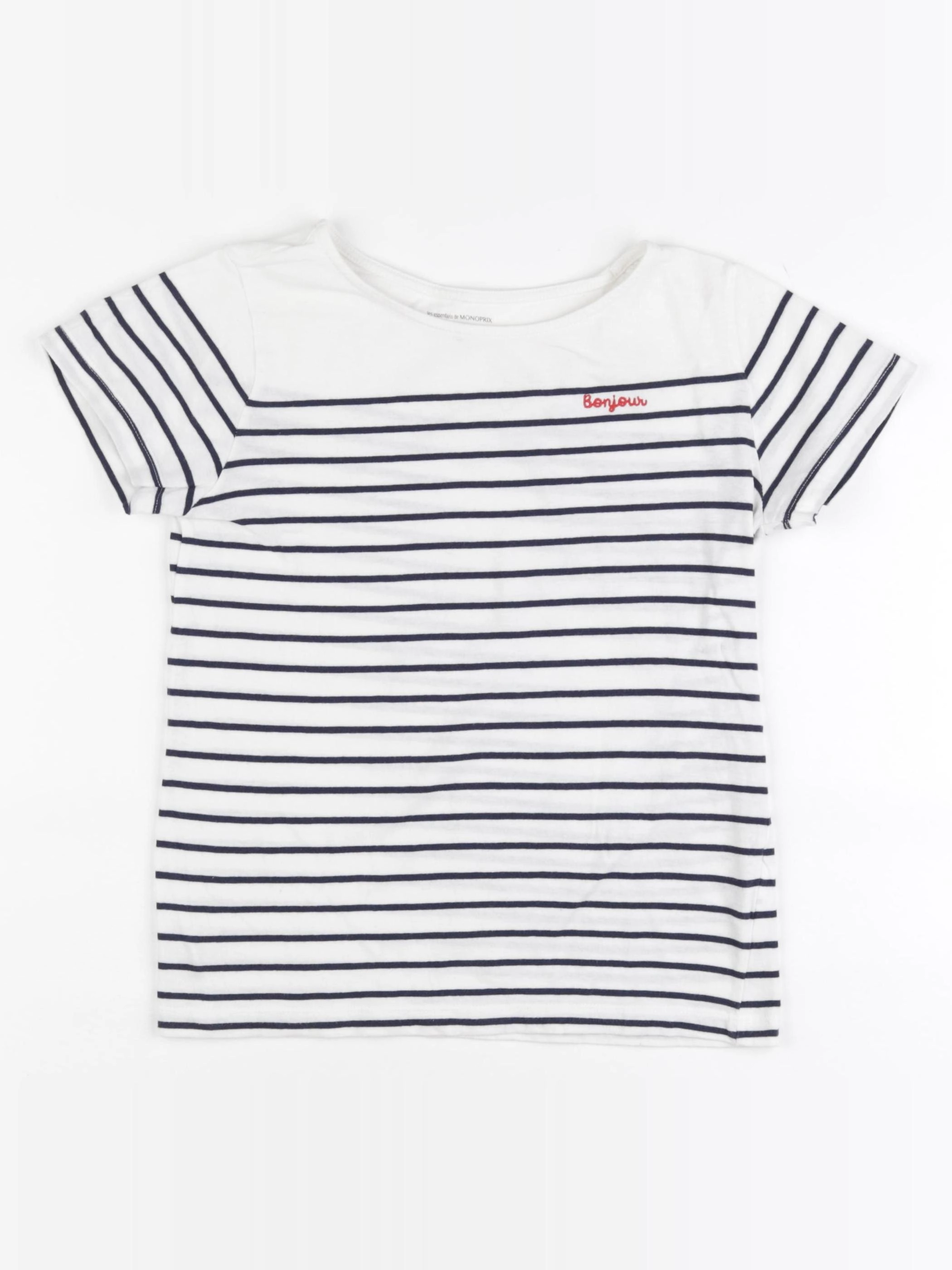 Monoprix - tee-shirt bleu, blanc - 12 ans