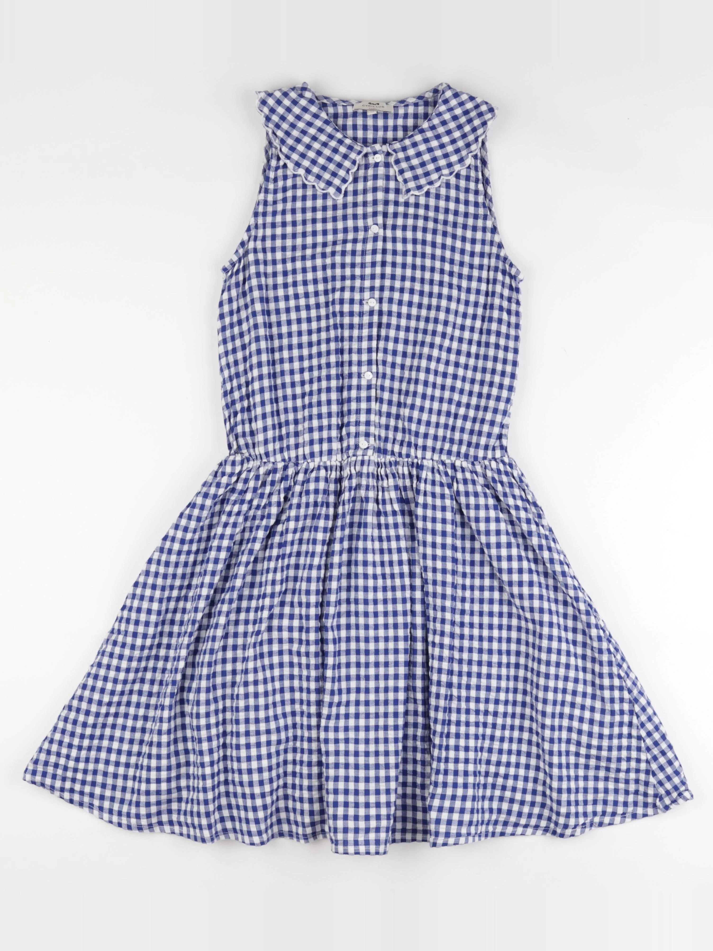 Cyrillus - robe bleu, blanc - 14 ans