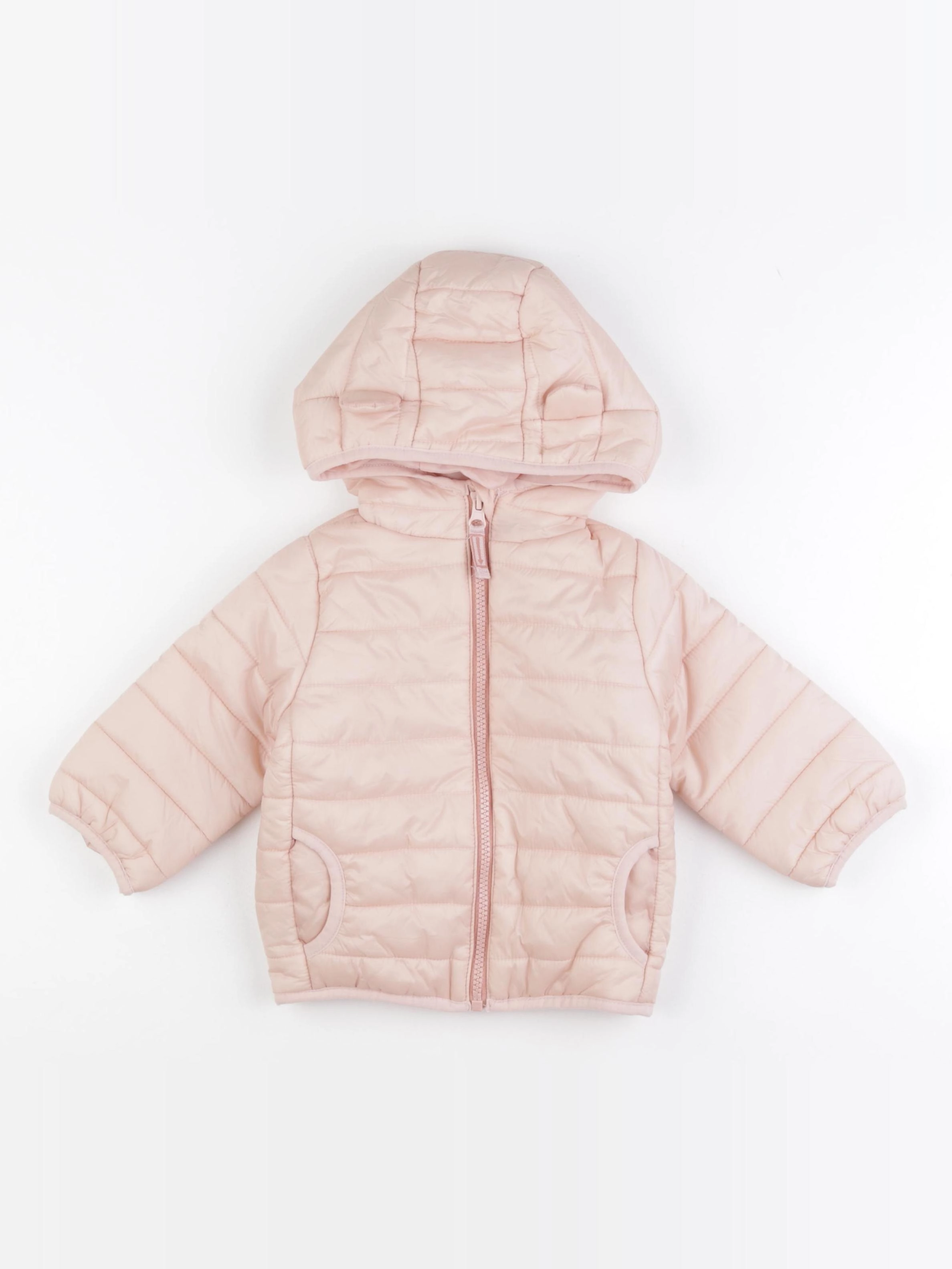 Vertbaudet - doudoune rose - 12 mois