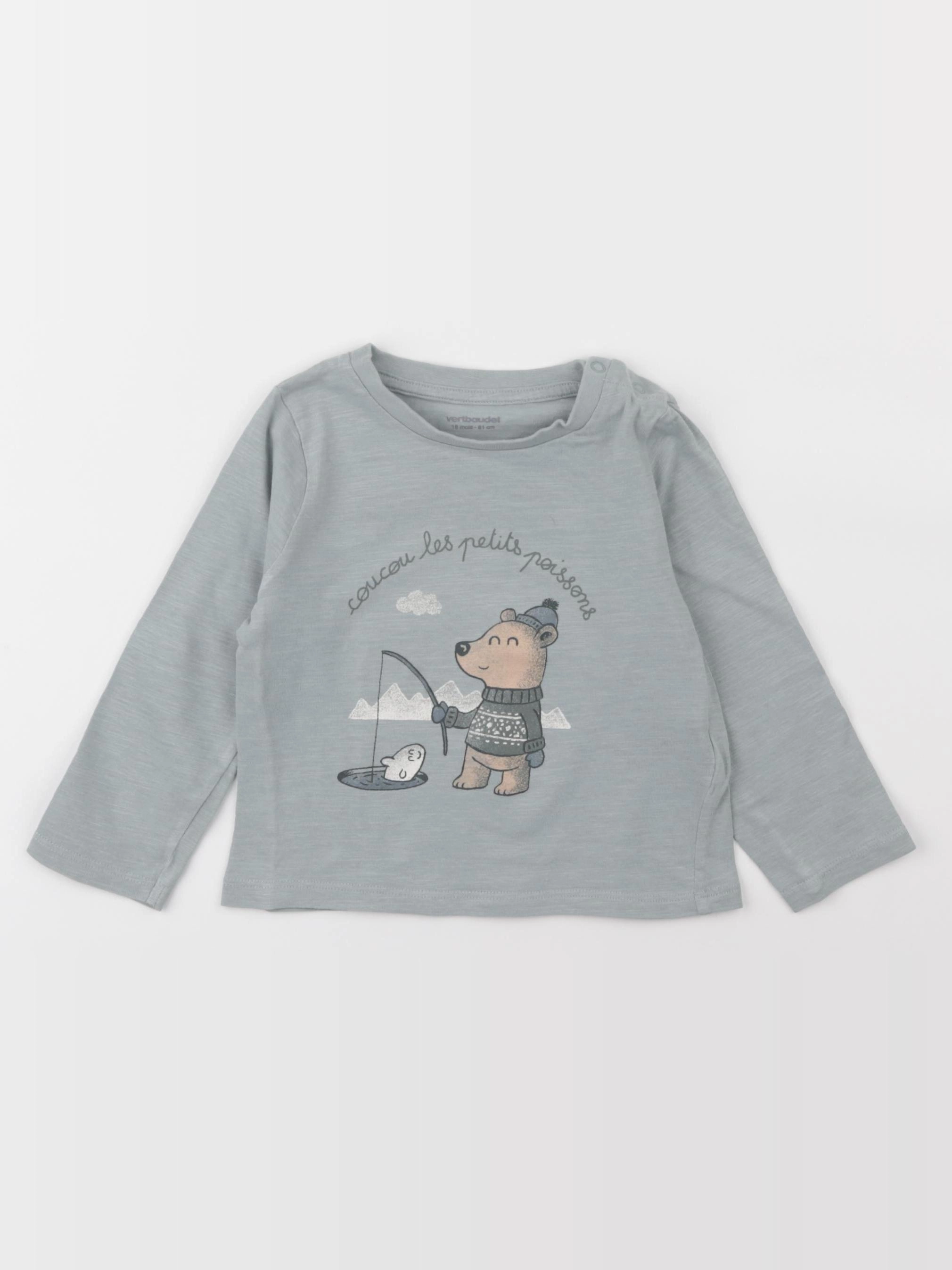 Vertbaudet - tee-shirt vert - 18 mois