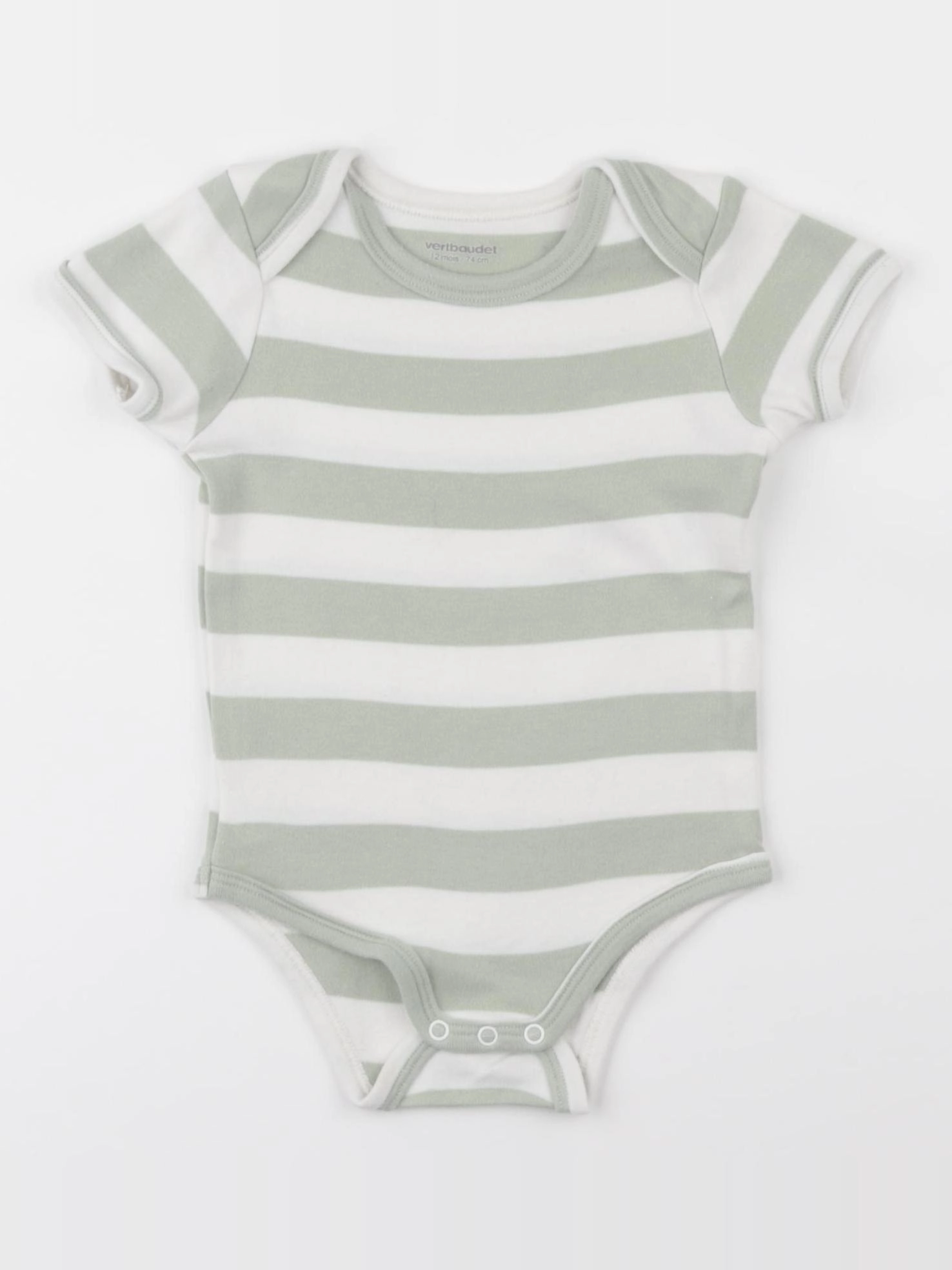 Vertbaudet - body vert - 12 mois