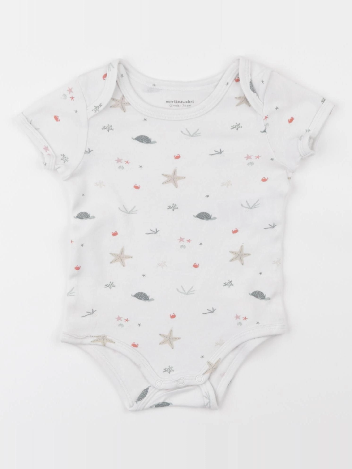 Vertbaudet - body blanc - 12 mois