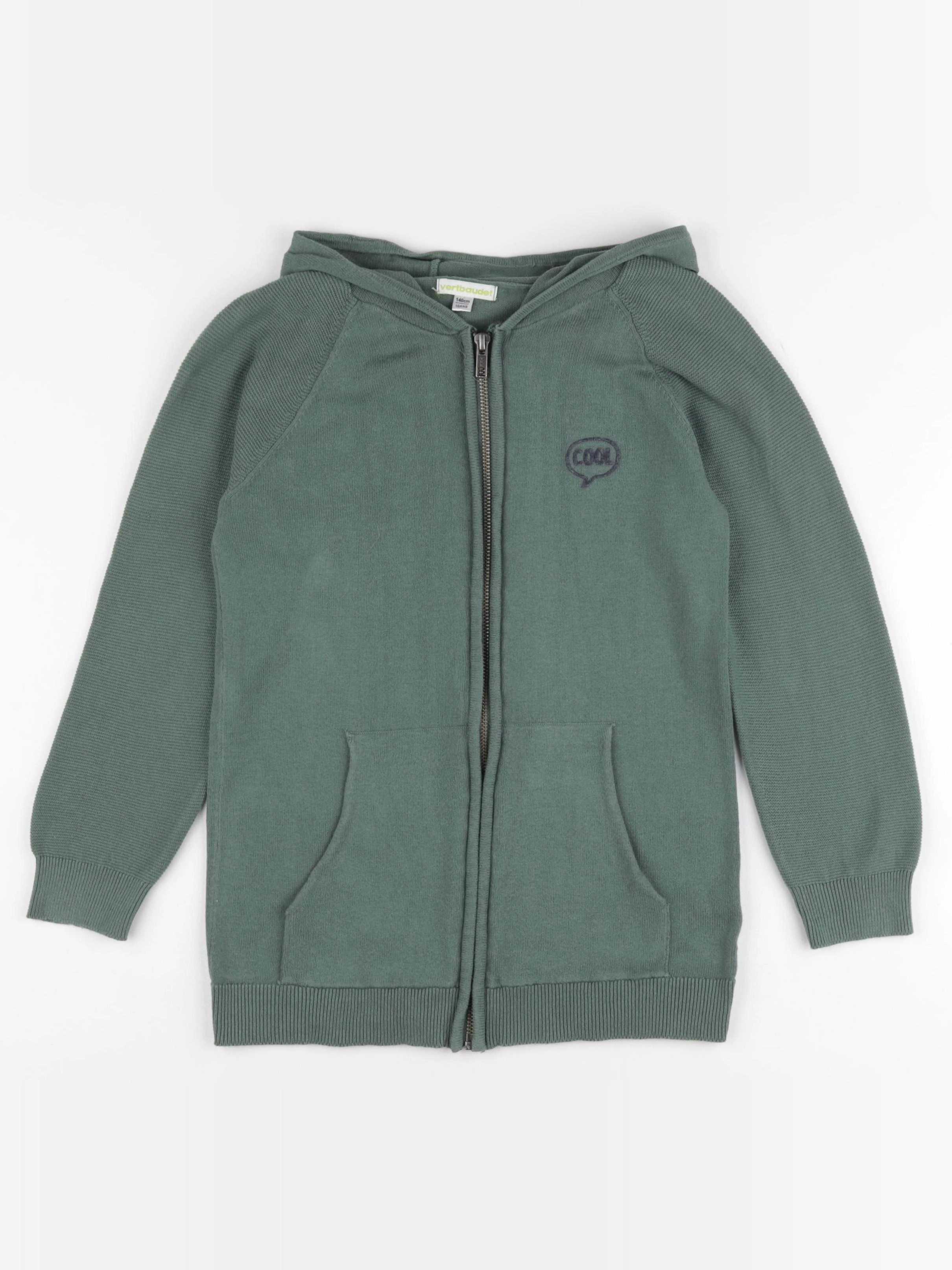 Vertbaudet - gilet vert - 10 ans