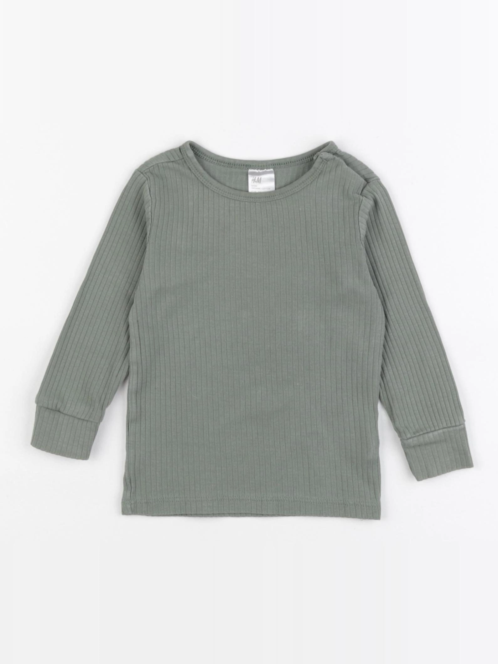 H&M - maillot de corps vert - 9 mois