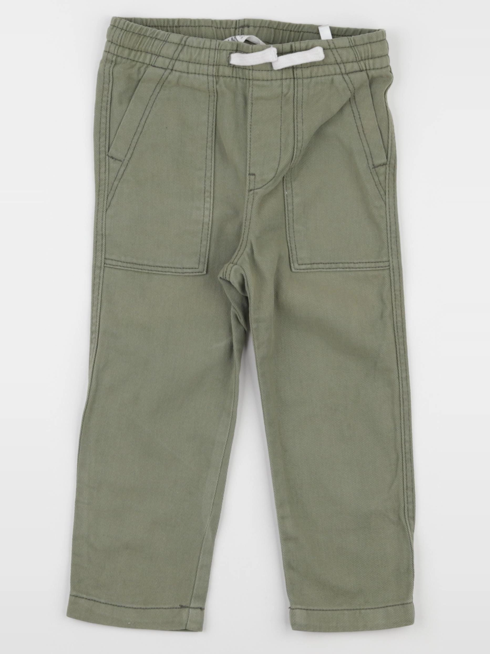 H&M - pantalon vert - 2/3 ans