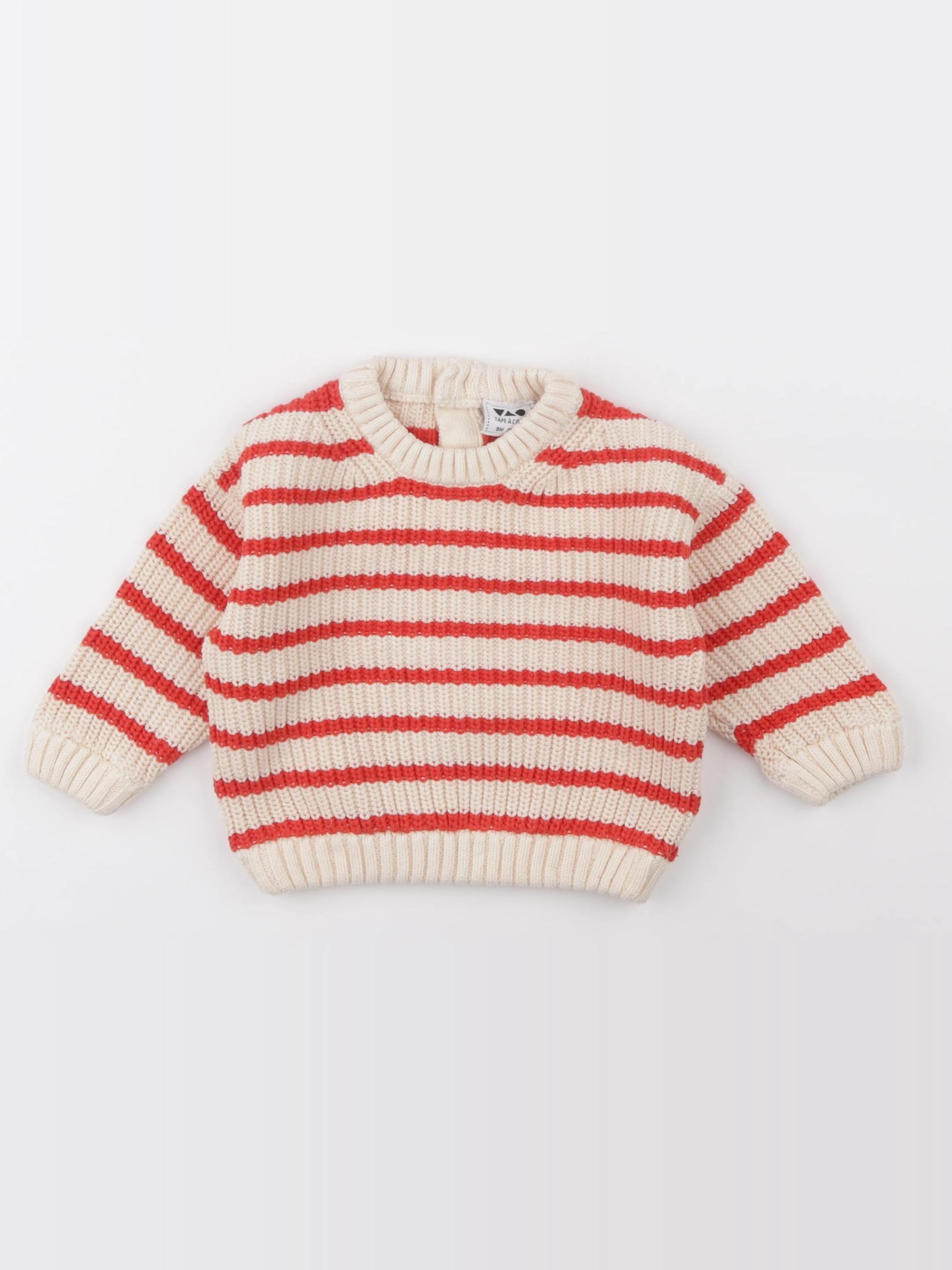 Tape à l'oeil - pull rouge - 9 mois