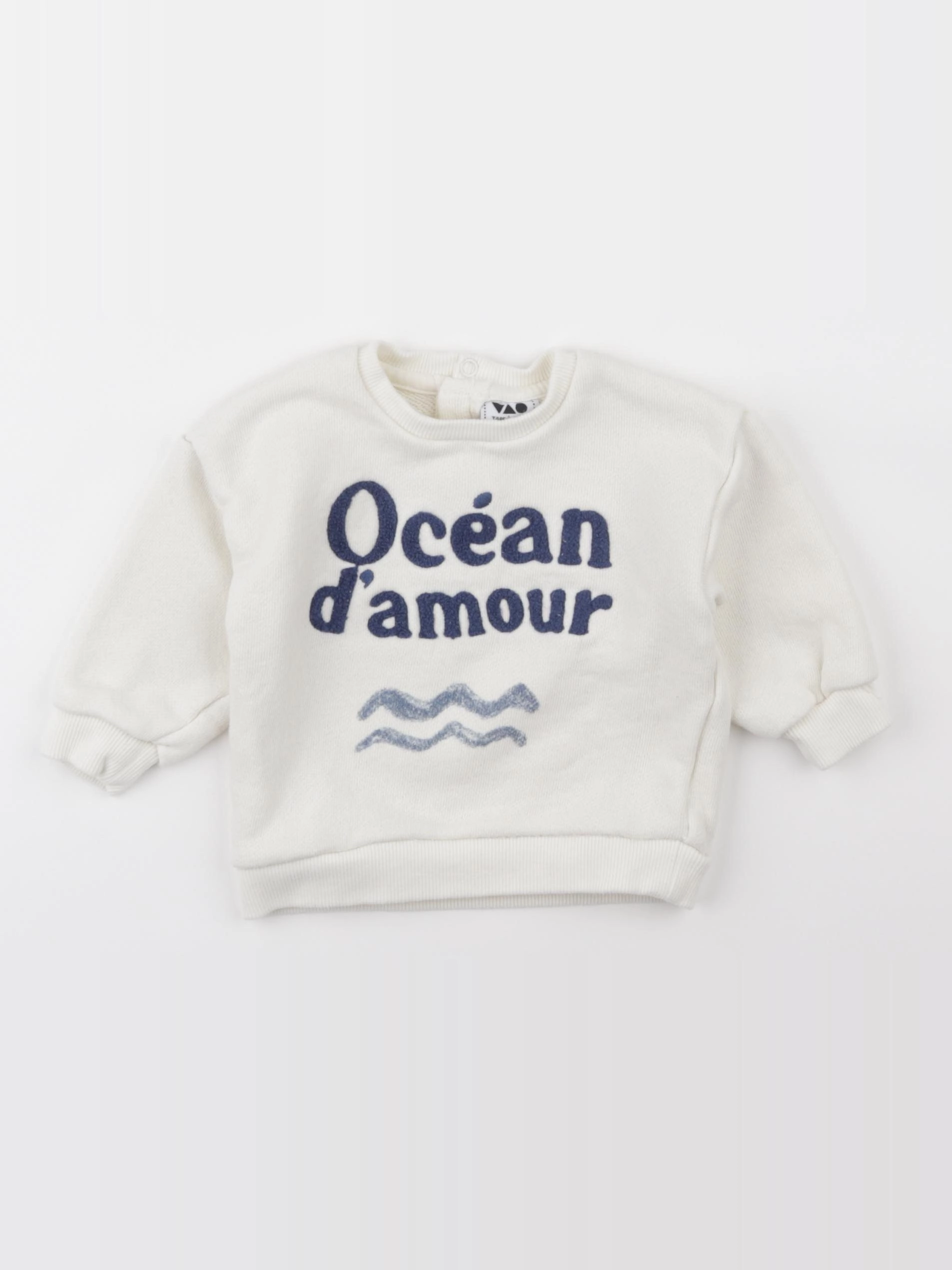 Tape à l'oeil - sweat beige - 9 mois