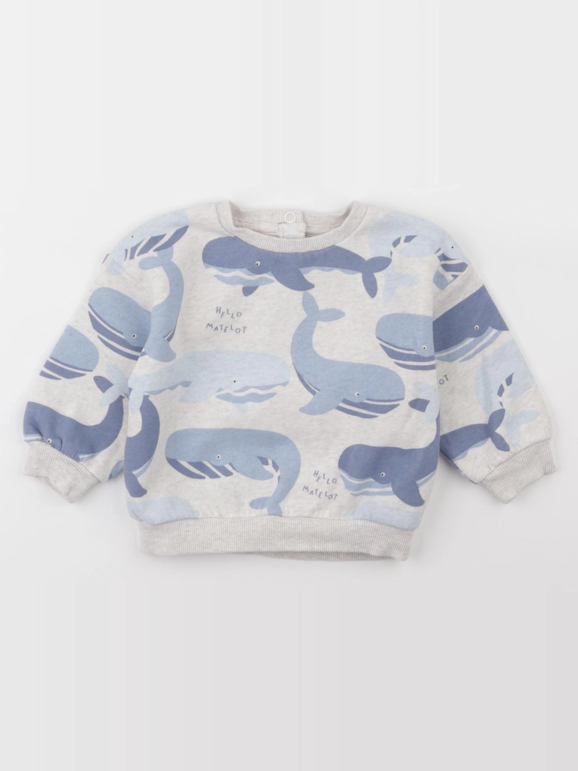 Tape à l'oeil - sweat bleu - 9 mois