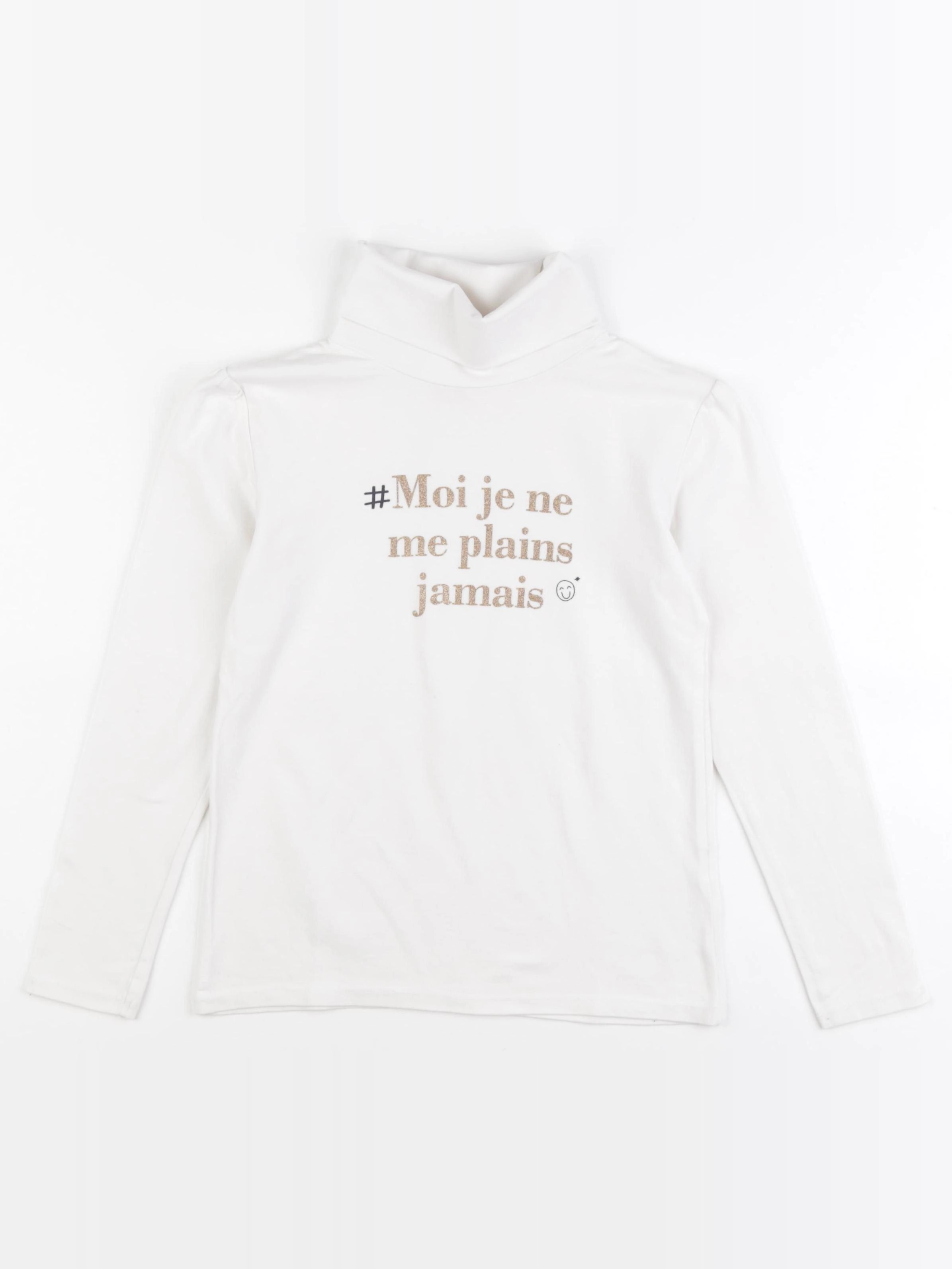 Tape à l'oeil - sous-pull blanc - 10 ans