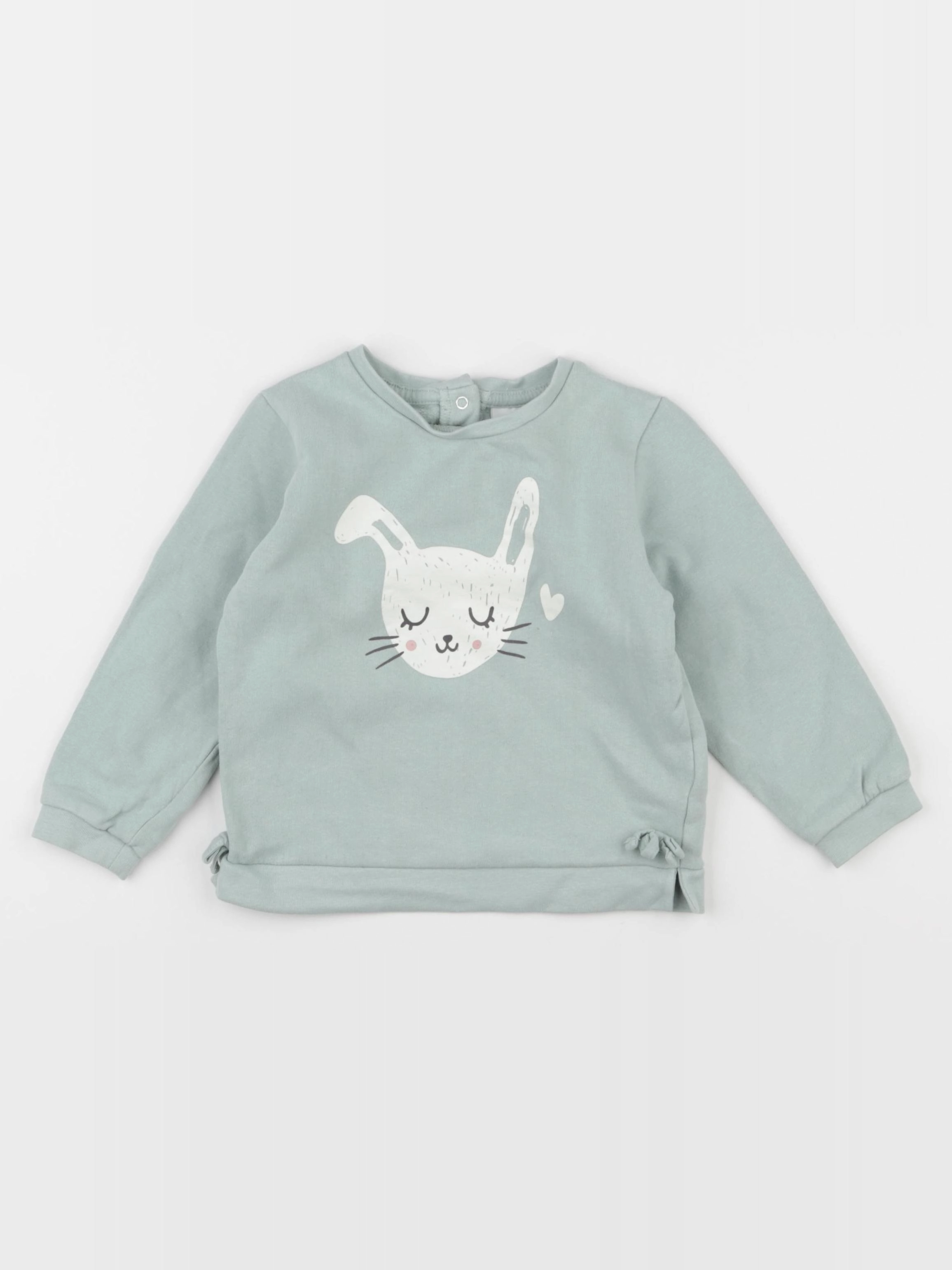 Vertbaudet - sweat vert - 3 ans