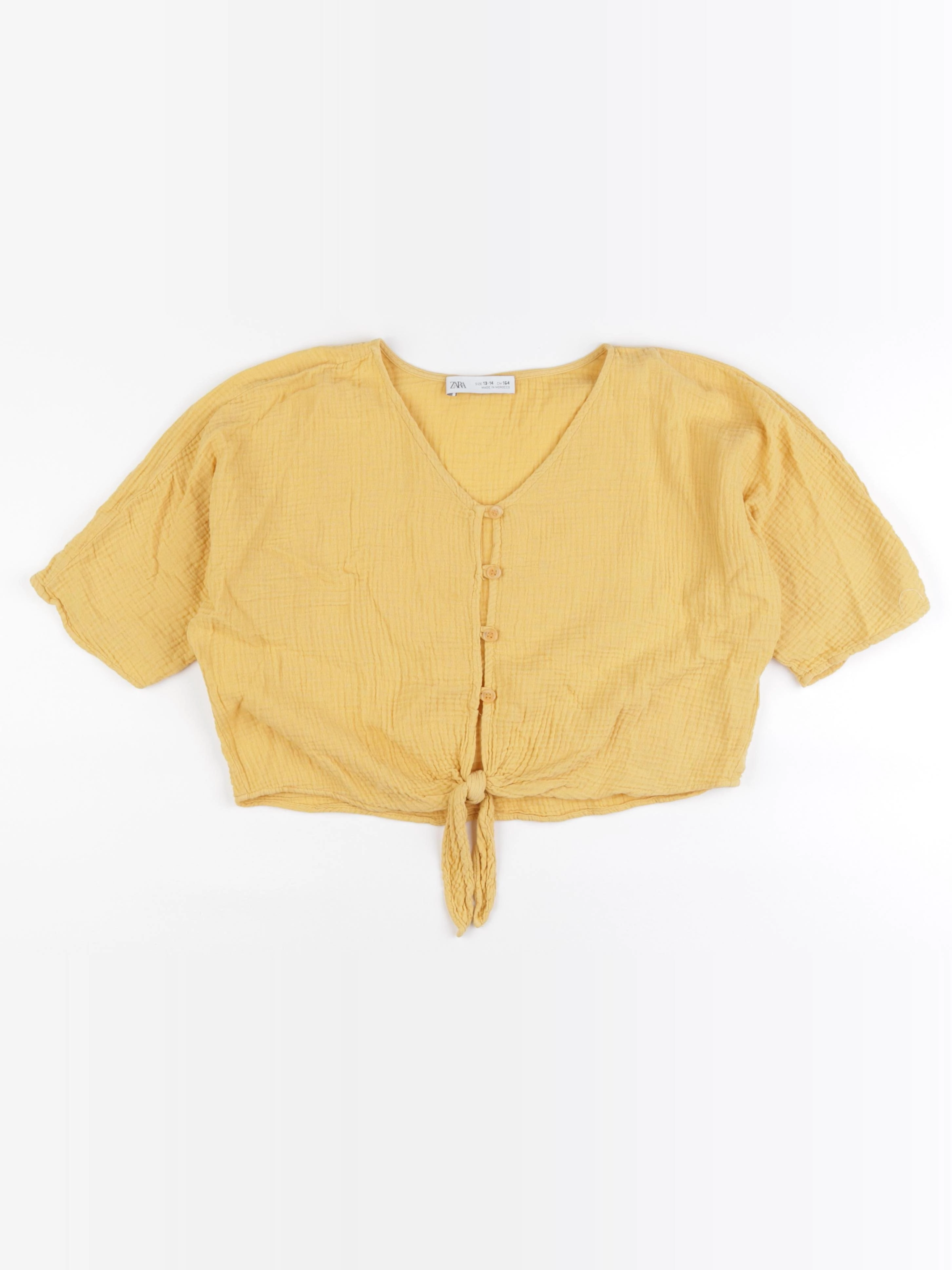 Zara - tee-shirt jaune - 13/14 ans