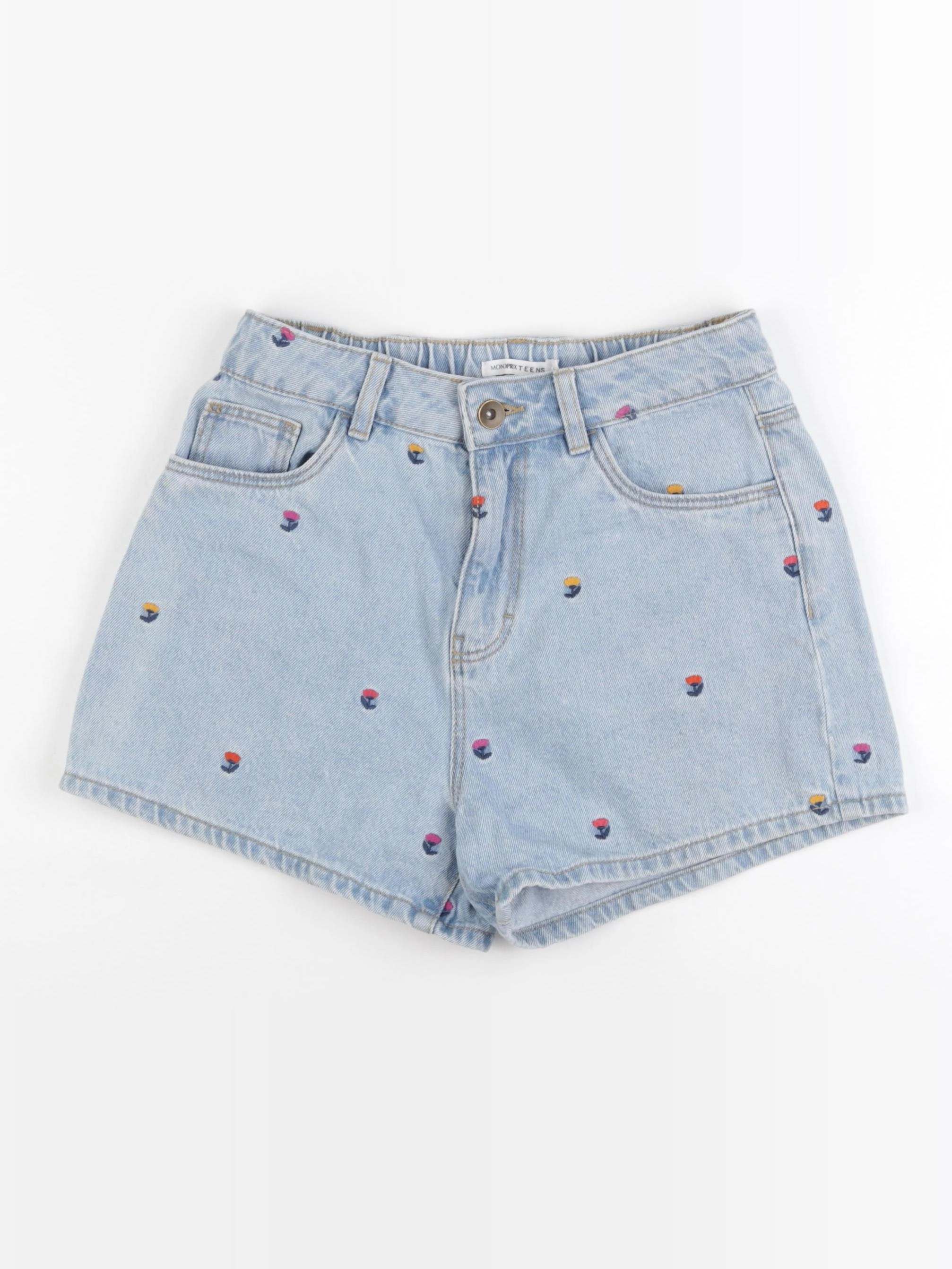 Monoprix - short bleu - 14 ans