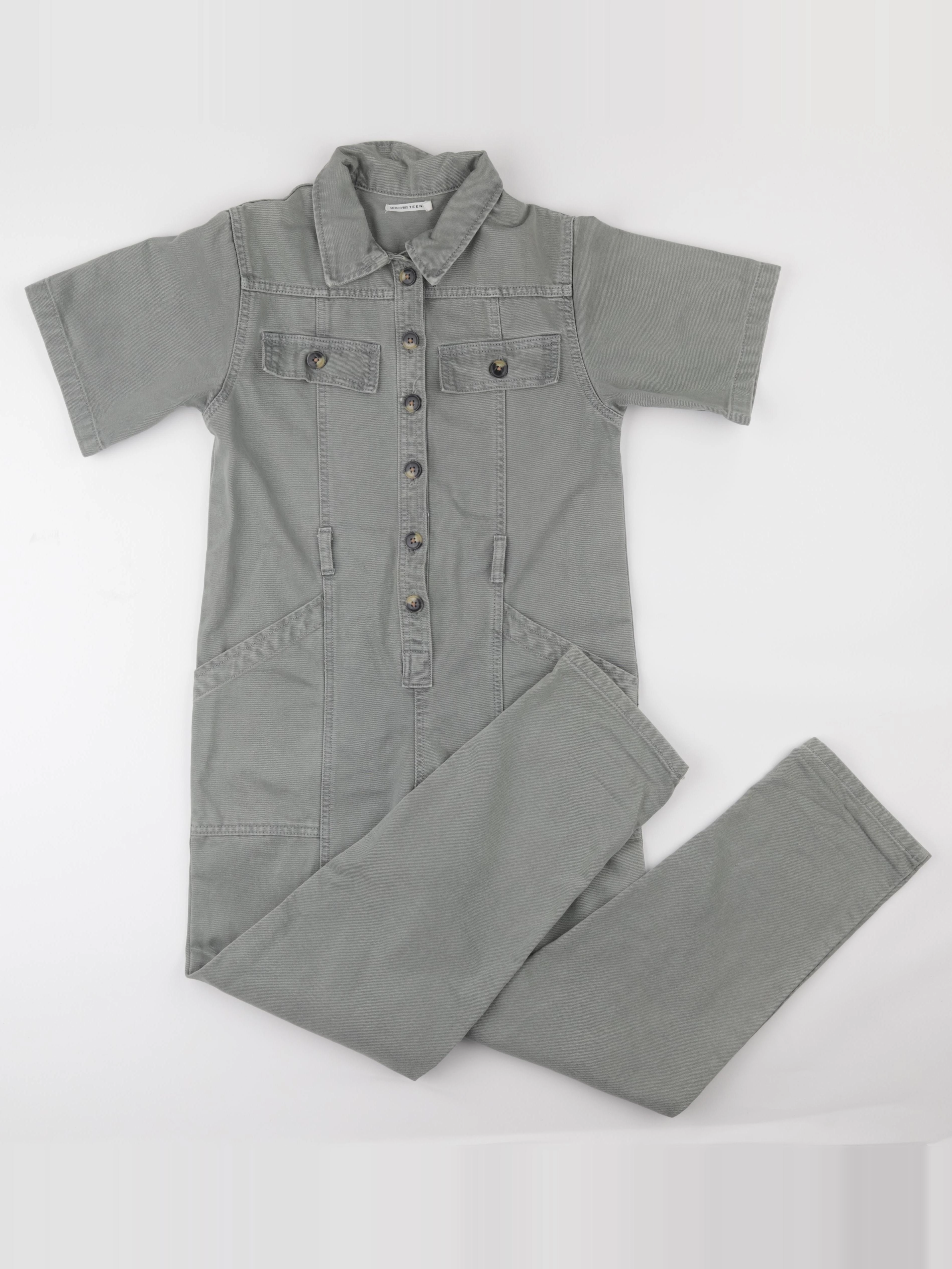 Monoprix - combinaison vert - 12 ans