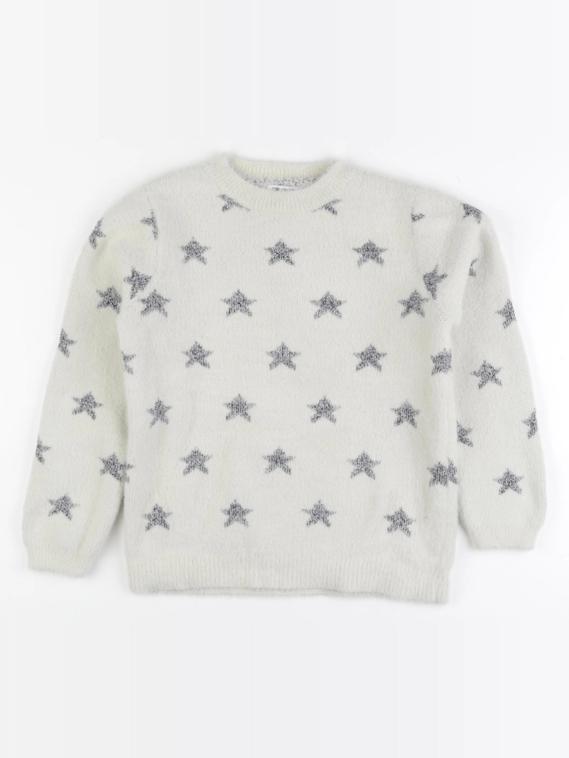 Storytelling - pull beige, argent - 10 ans