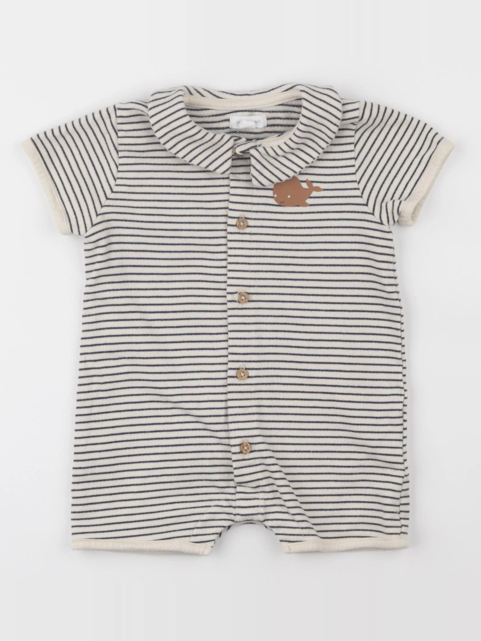 Vertbaudet - combinaison beige - 12 mois