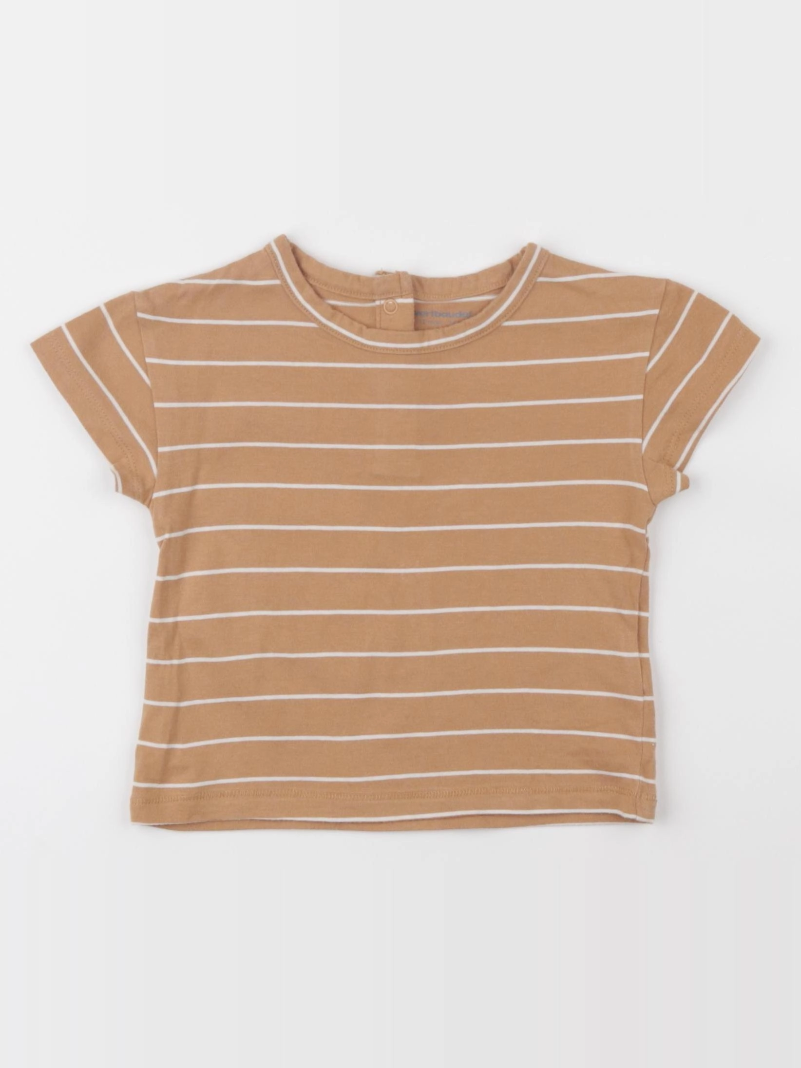Vertbaudet - tee-shirt marron - 12 mois