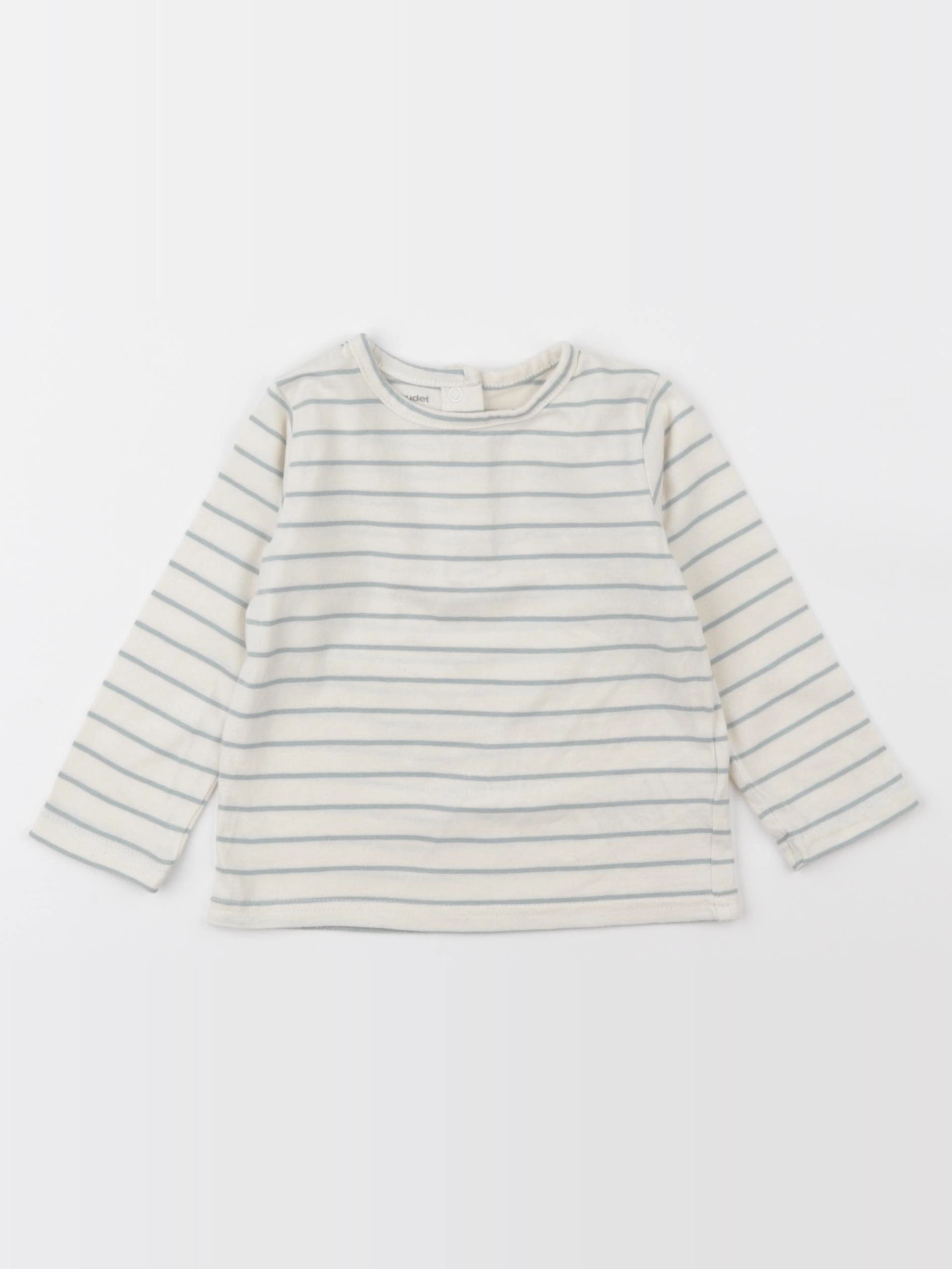 Vertbaudet - tee-shirt beige - 12 mois