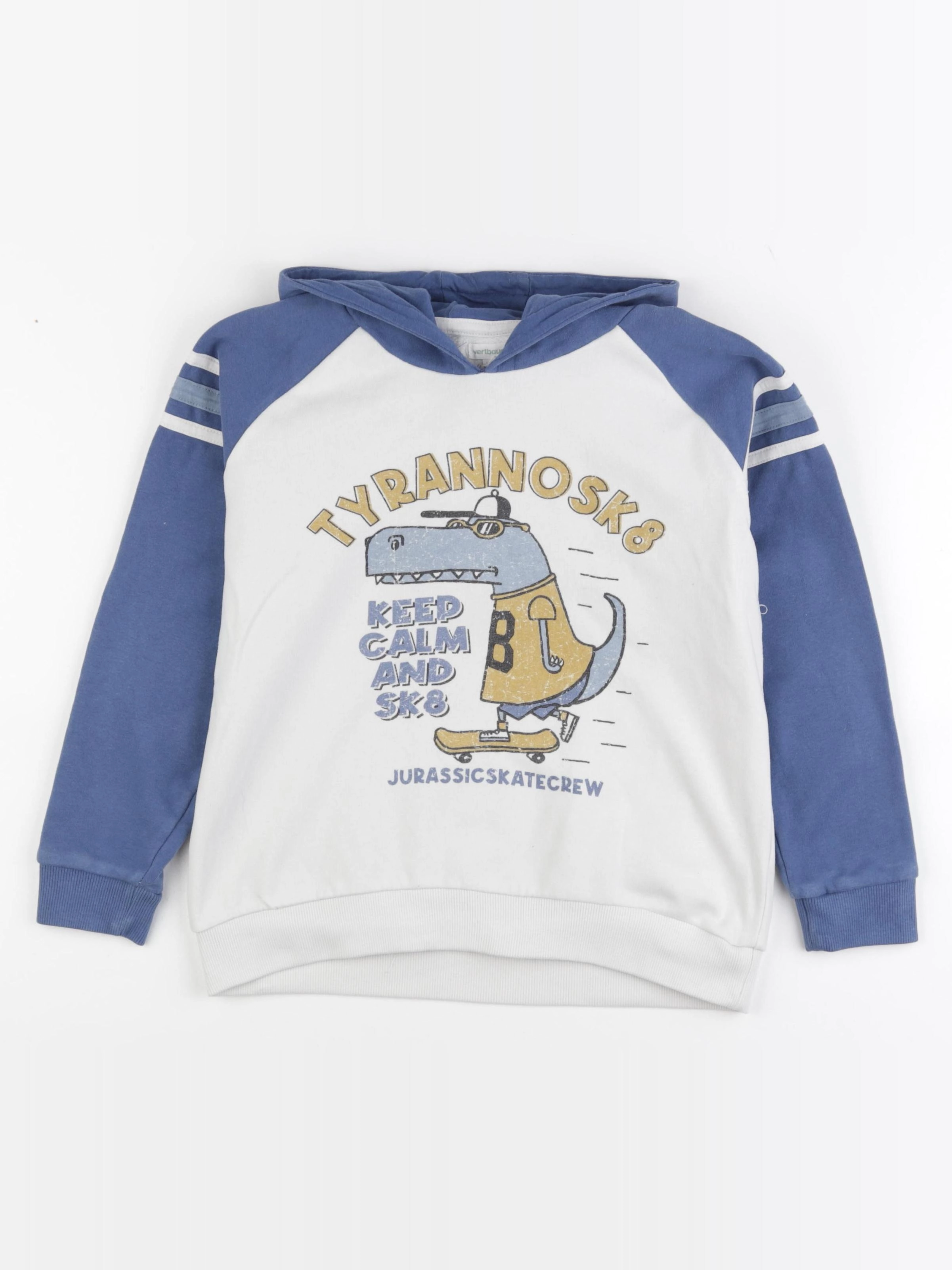 Vertbaudet - sweat beige - 10 ans