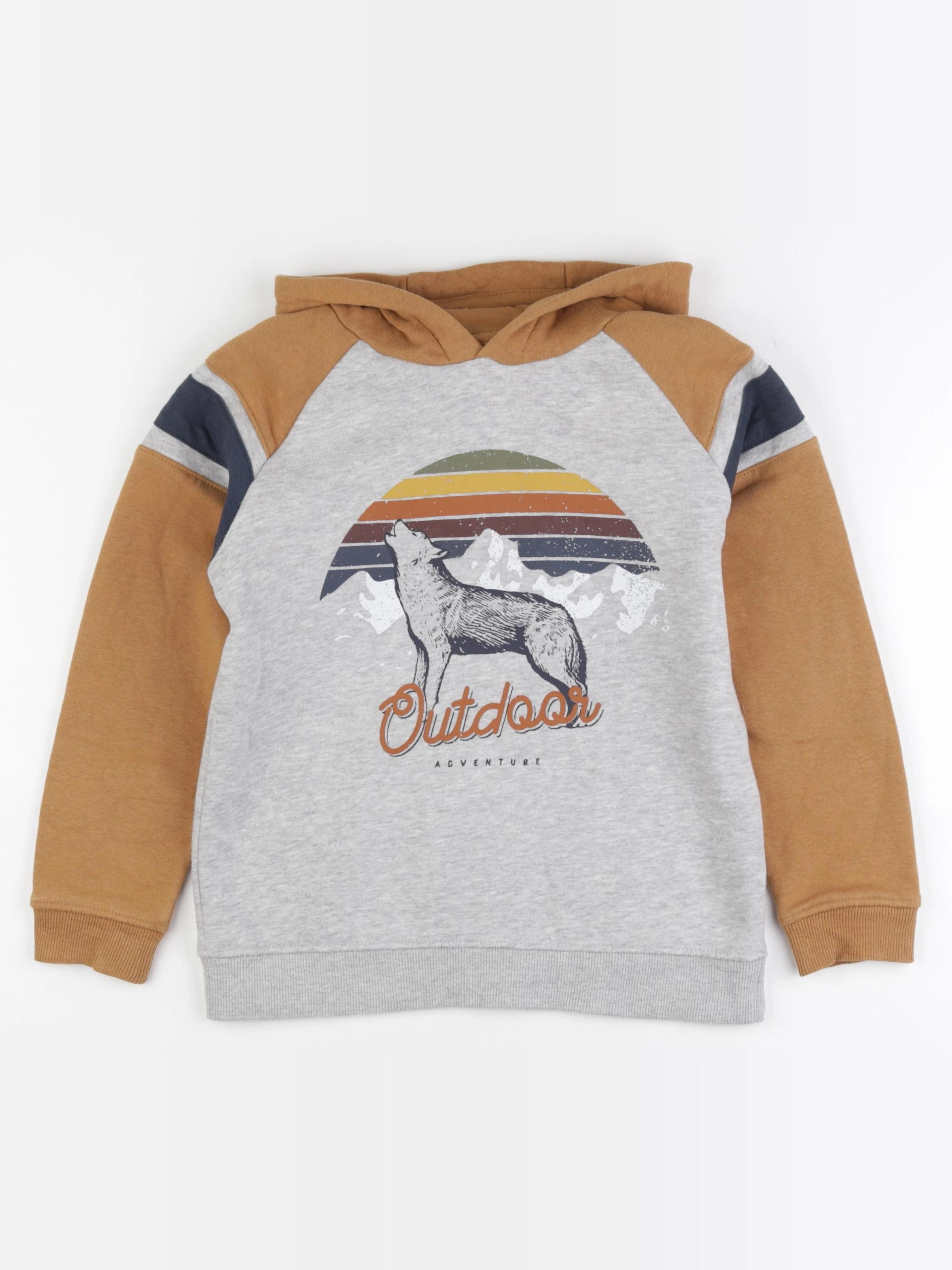 Vertbaudet - sweat gris - 10 ans