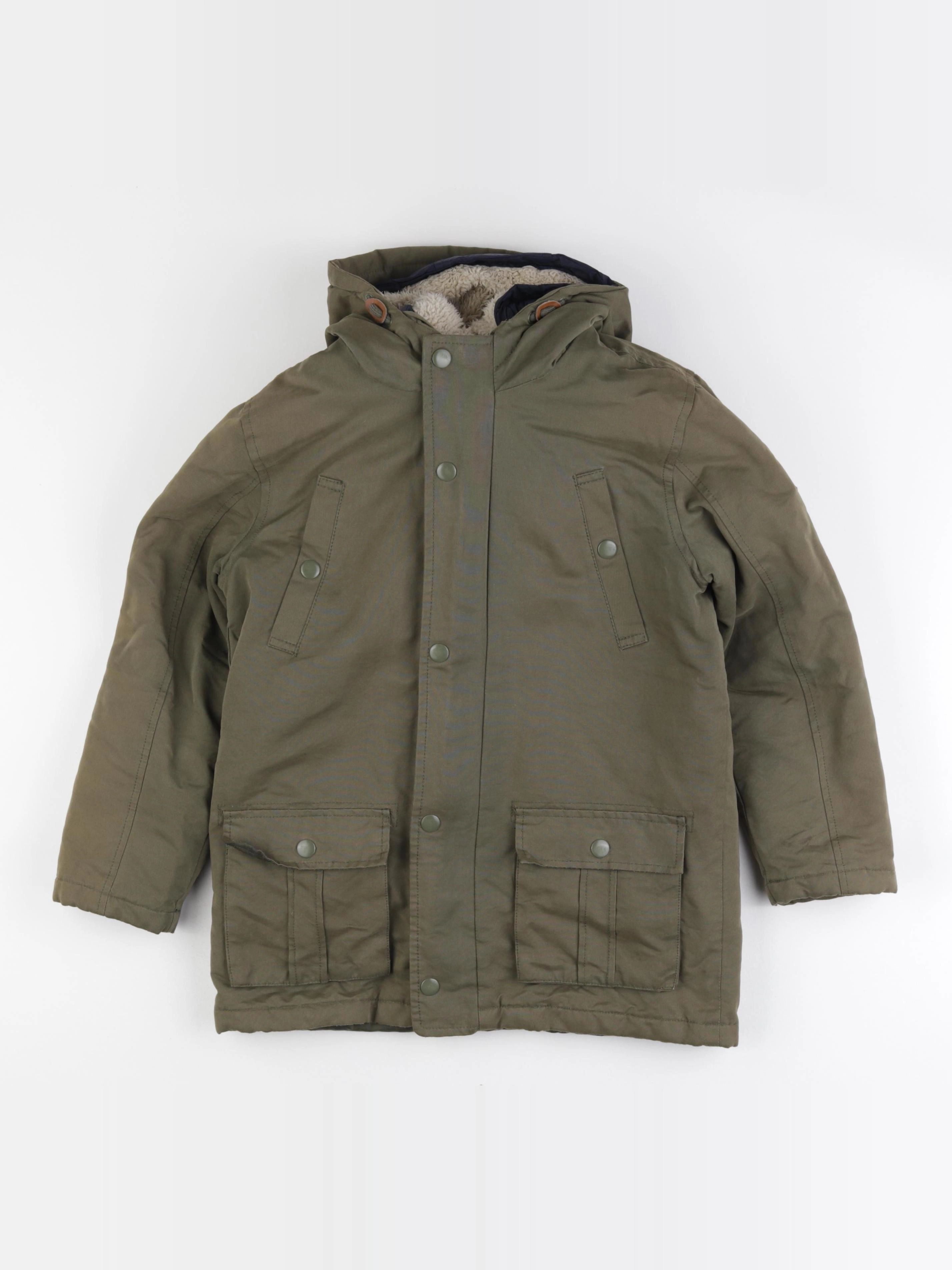 Vertbaudet - manteau vert - 9 ans