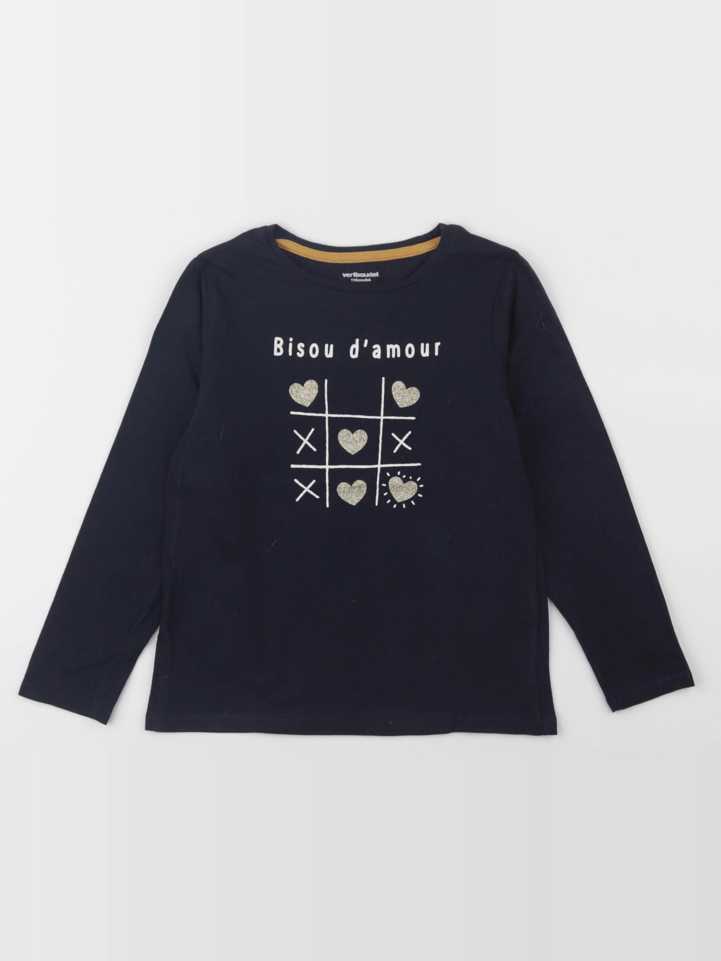 Vertbaudet - tee-shirt bleu - 6 ans