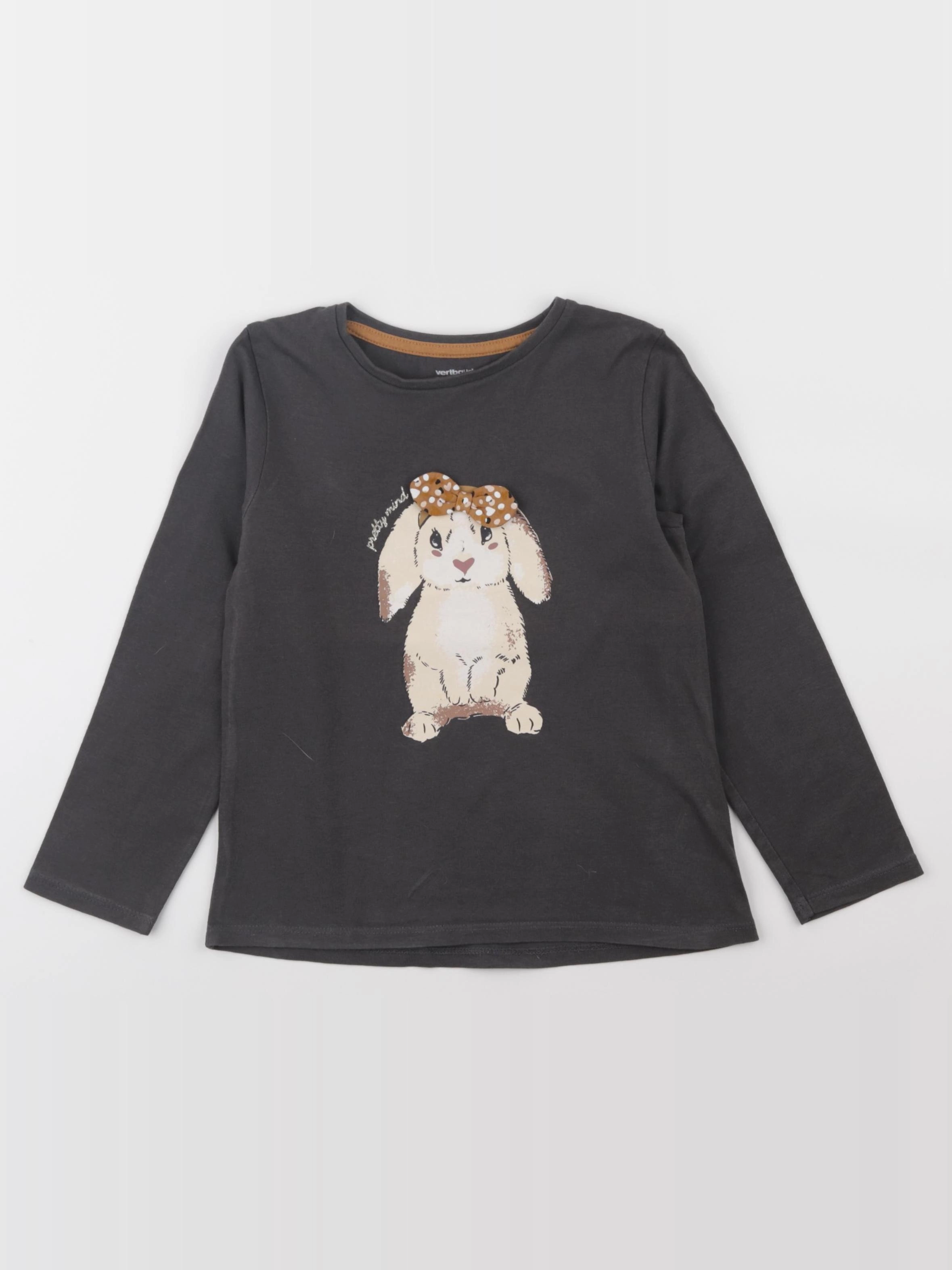 Vertbaudet - tee-shirt gris - 6 ans