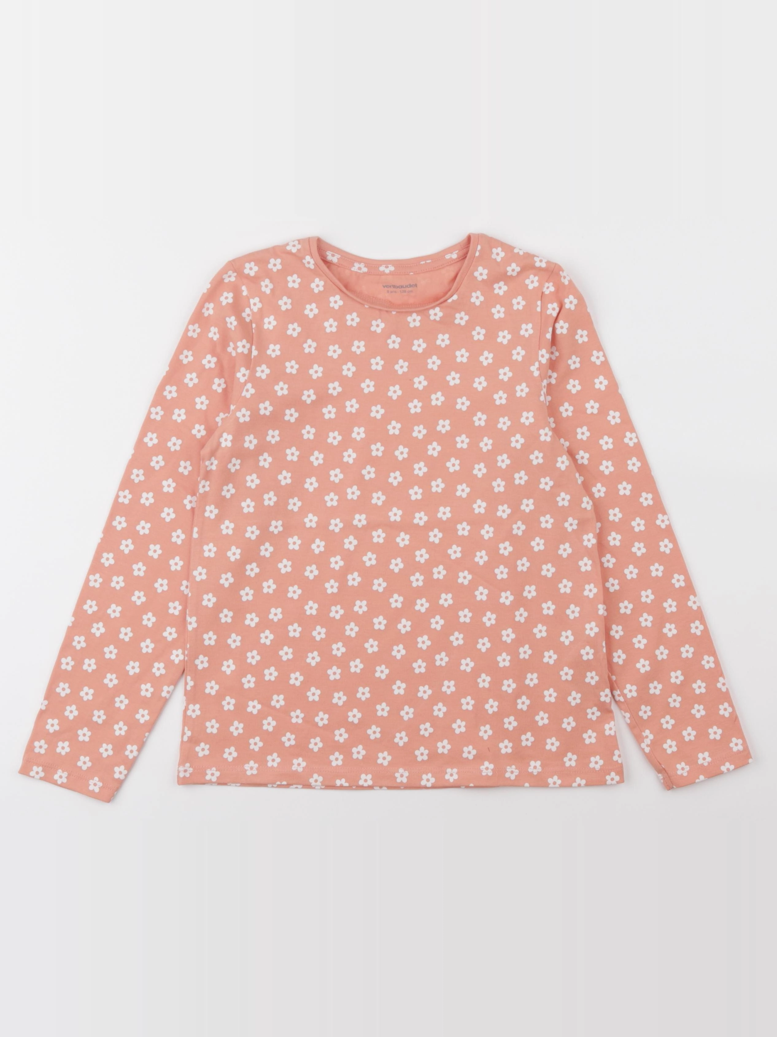 Vertbaudet - tee-shirt rose - 8 ans