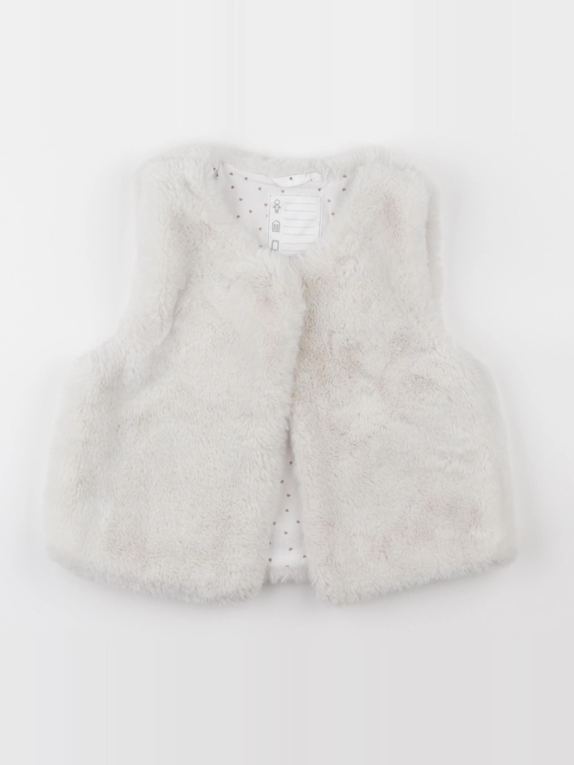 Vertbaudet - gilet blanc - 6 ans