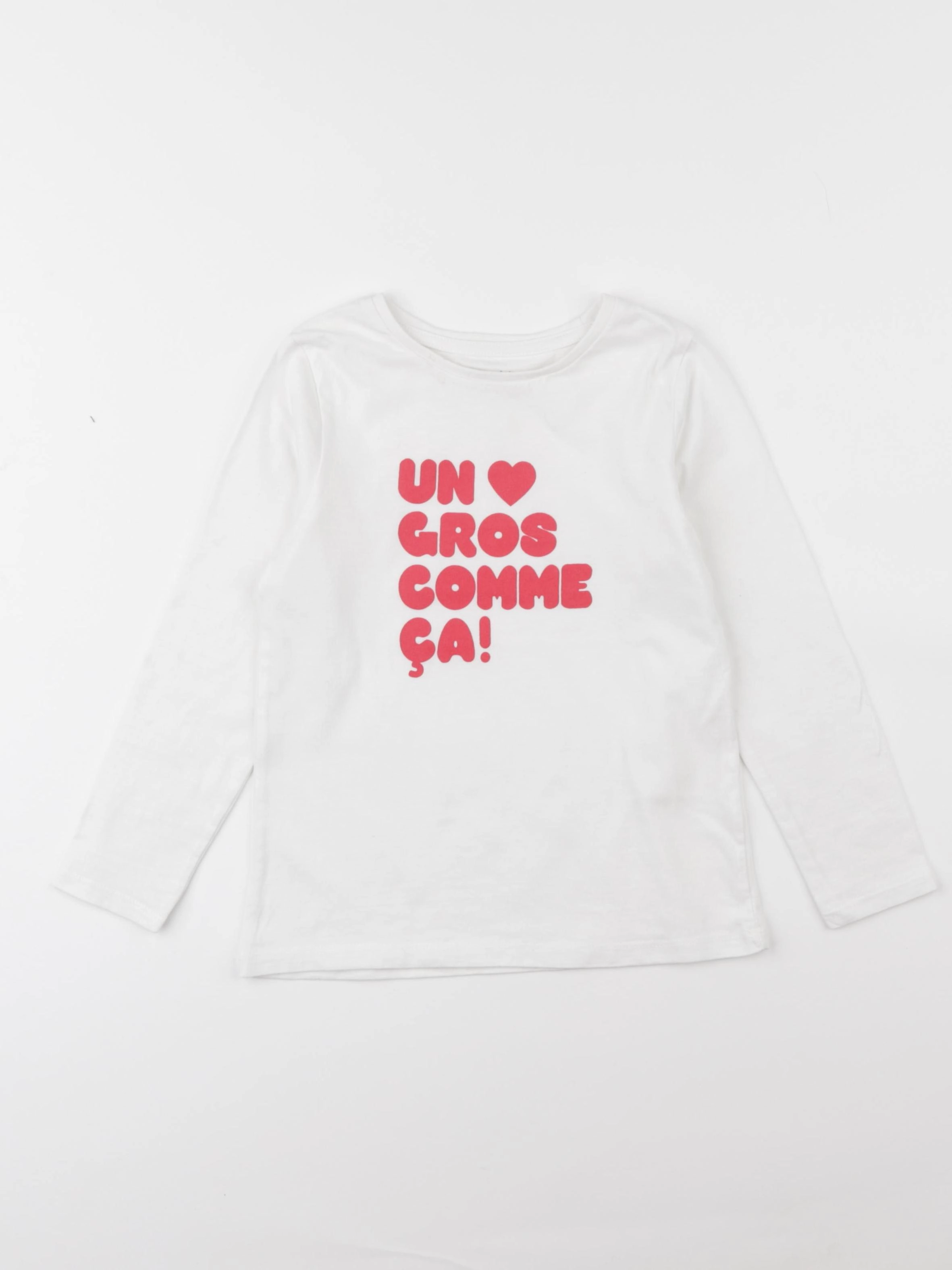 Vertbaudet - tee-shirt blanc - 6 ans